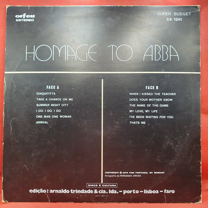 Unknown Artist - Homage To ABBA (LP) · fotografia 2 · VSO#597-1540