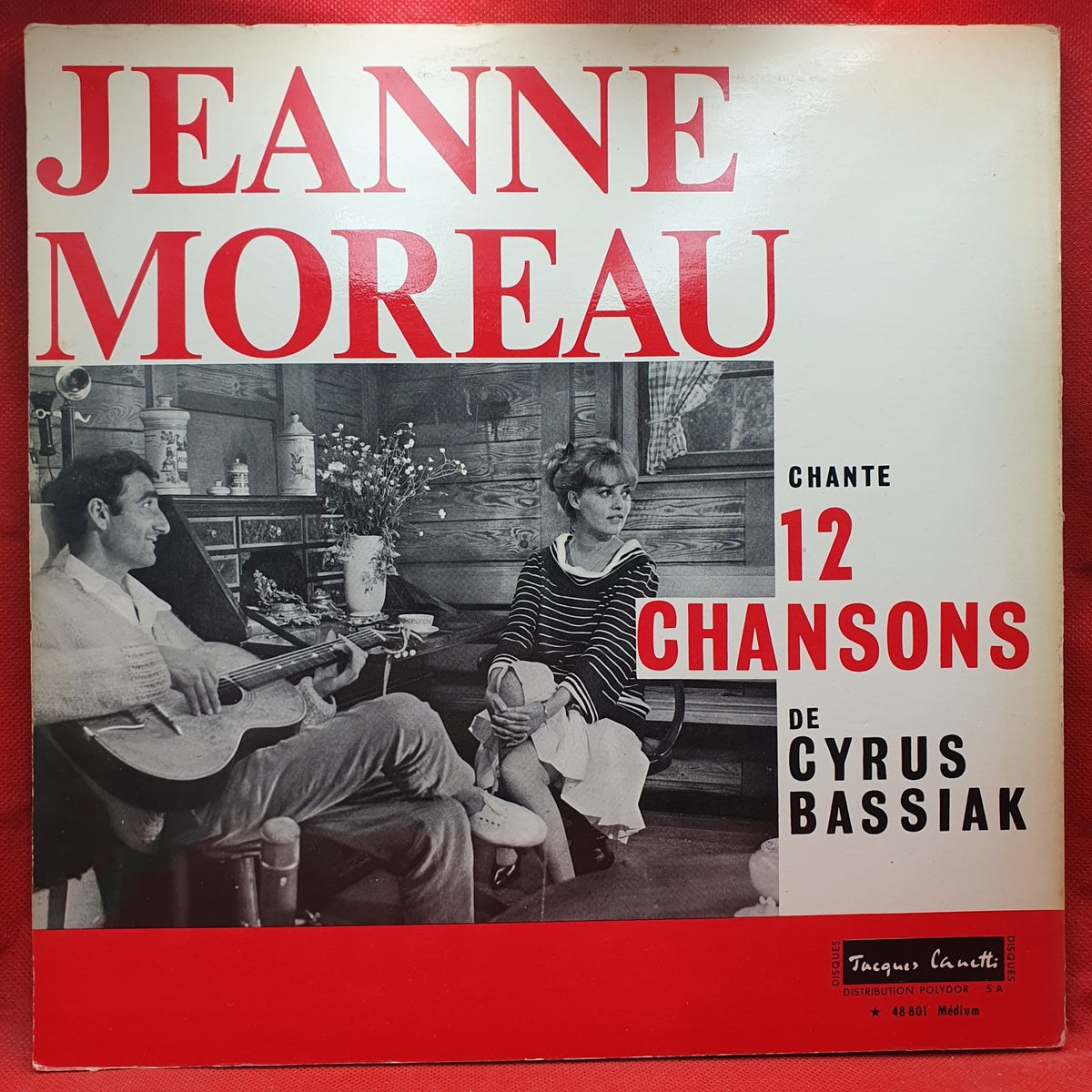 Jeanne Moreau - Jeanne Moreau (Jeanne Moreau Chante 12 Chansons de Cyrus Bassiak) (LP) · fotografia 2 · VSO#621-1660