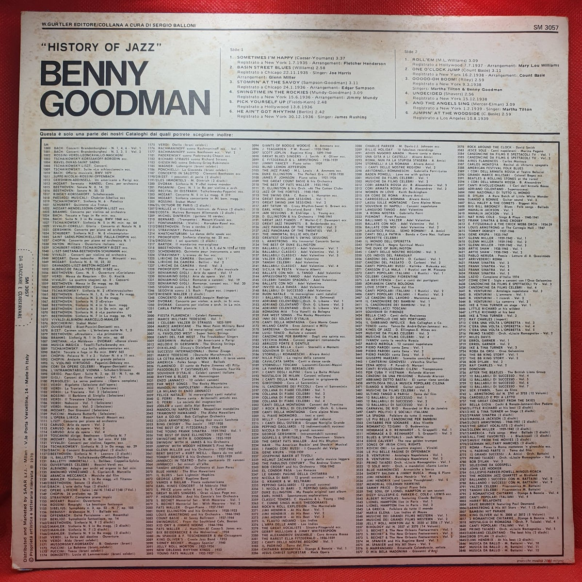 Benny Goodman - Swingtime With Benny Goodman (LP) · fotografia 2 · VSO#634-1632