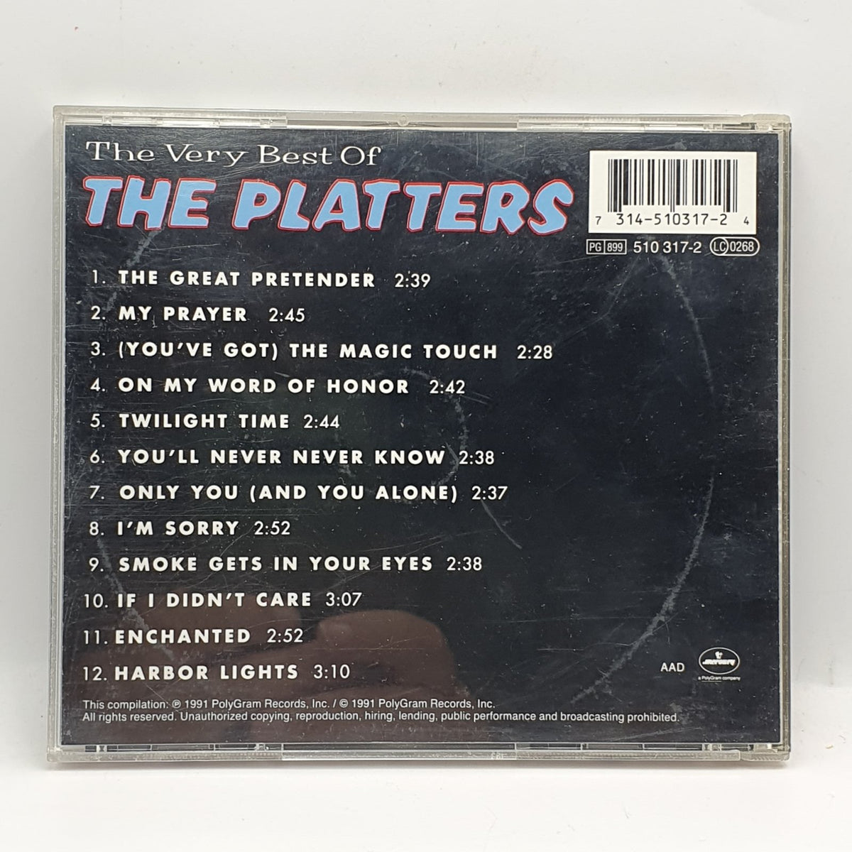 The Platters - The Very Best Of The Platters (CD) · fotografia 2 · VSO#663-1827