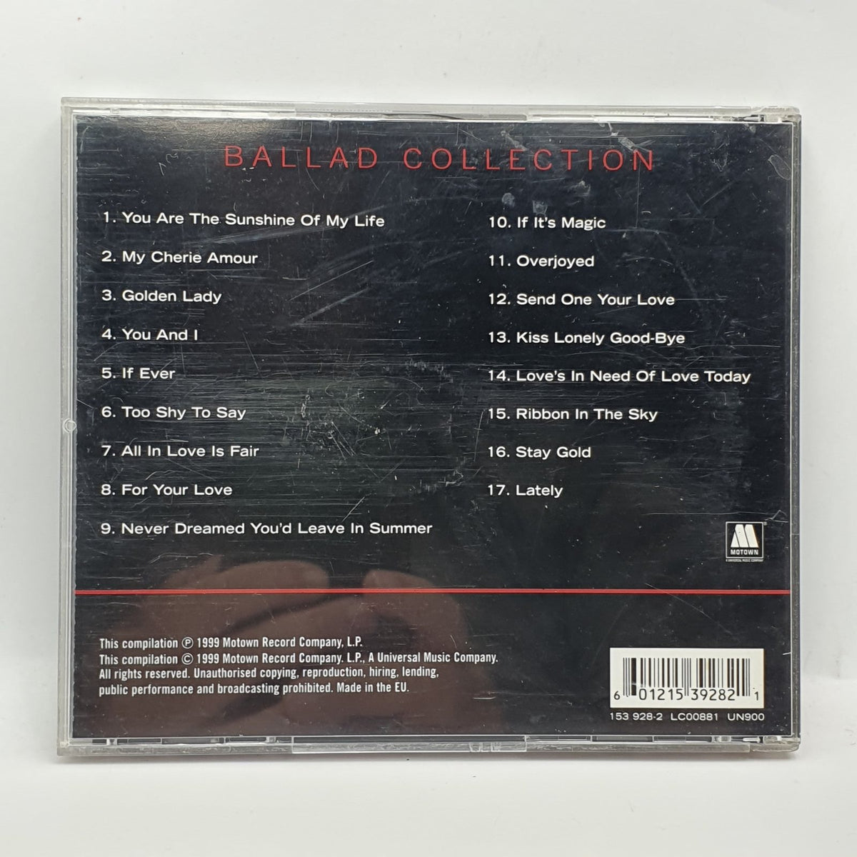 Stevie Wonder - Ballad Collection (CD) · fotografia 2 · VSO#672-1800