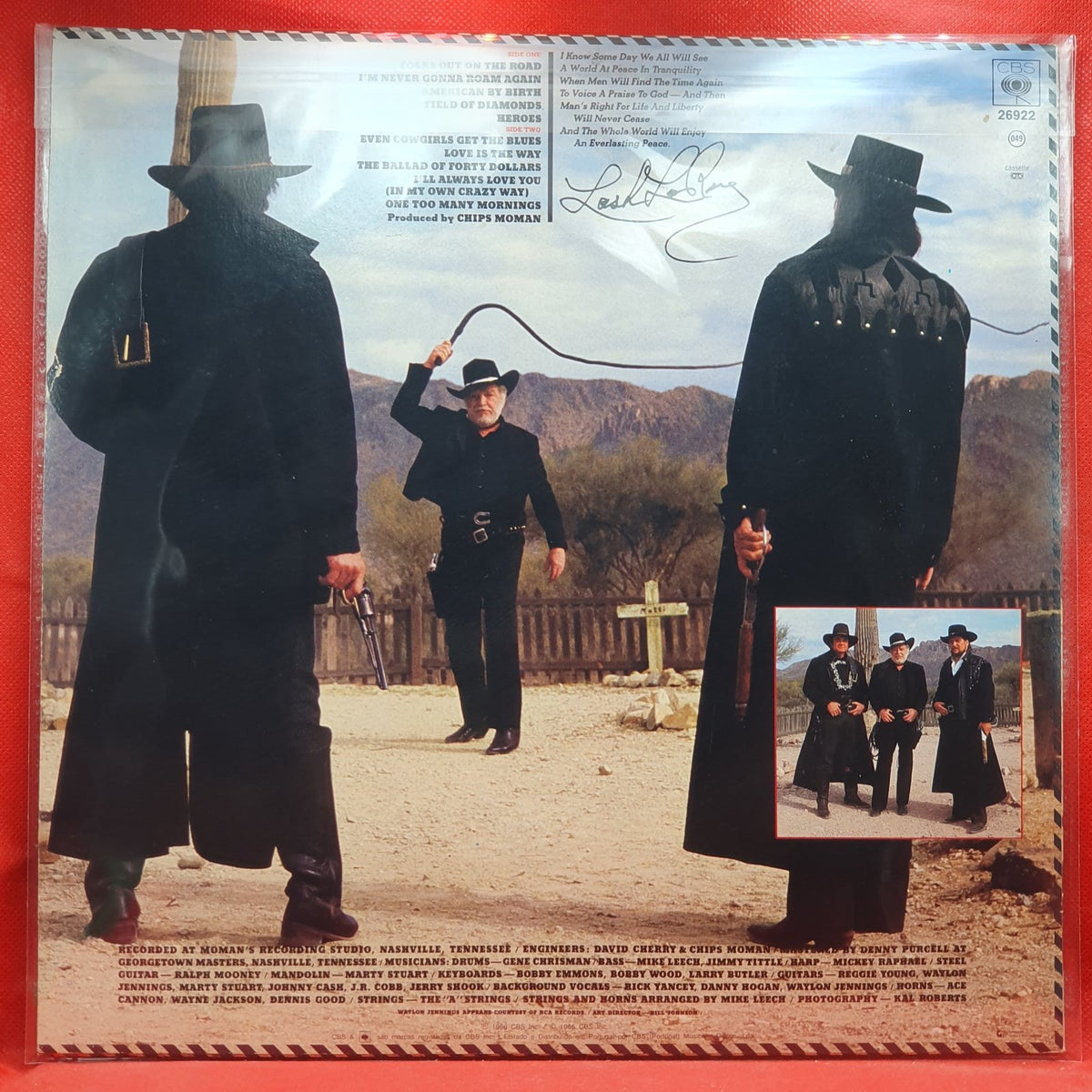 Johnny Cash & Waylon Jennings - Heroes (LP) · fotografia 2 · VSO#764-1999