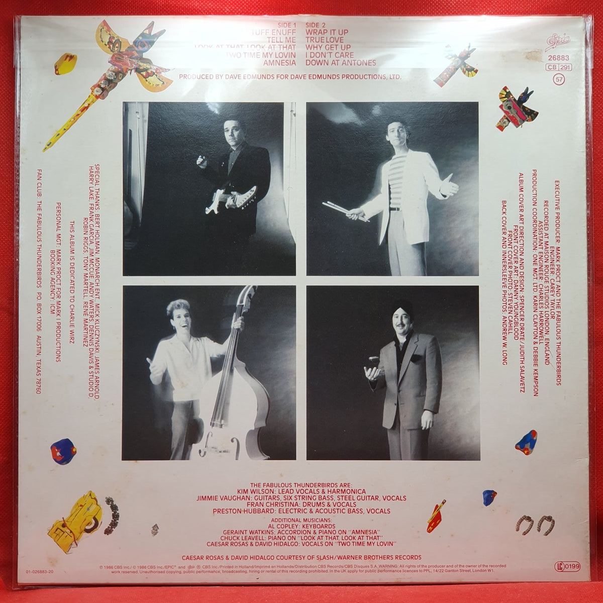 The Fabulous Thunderbirds - Tuff Enuff (LP) · fotografia 2 · VSO#767-1993