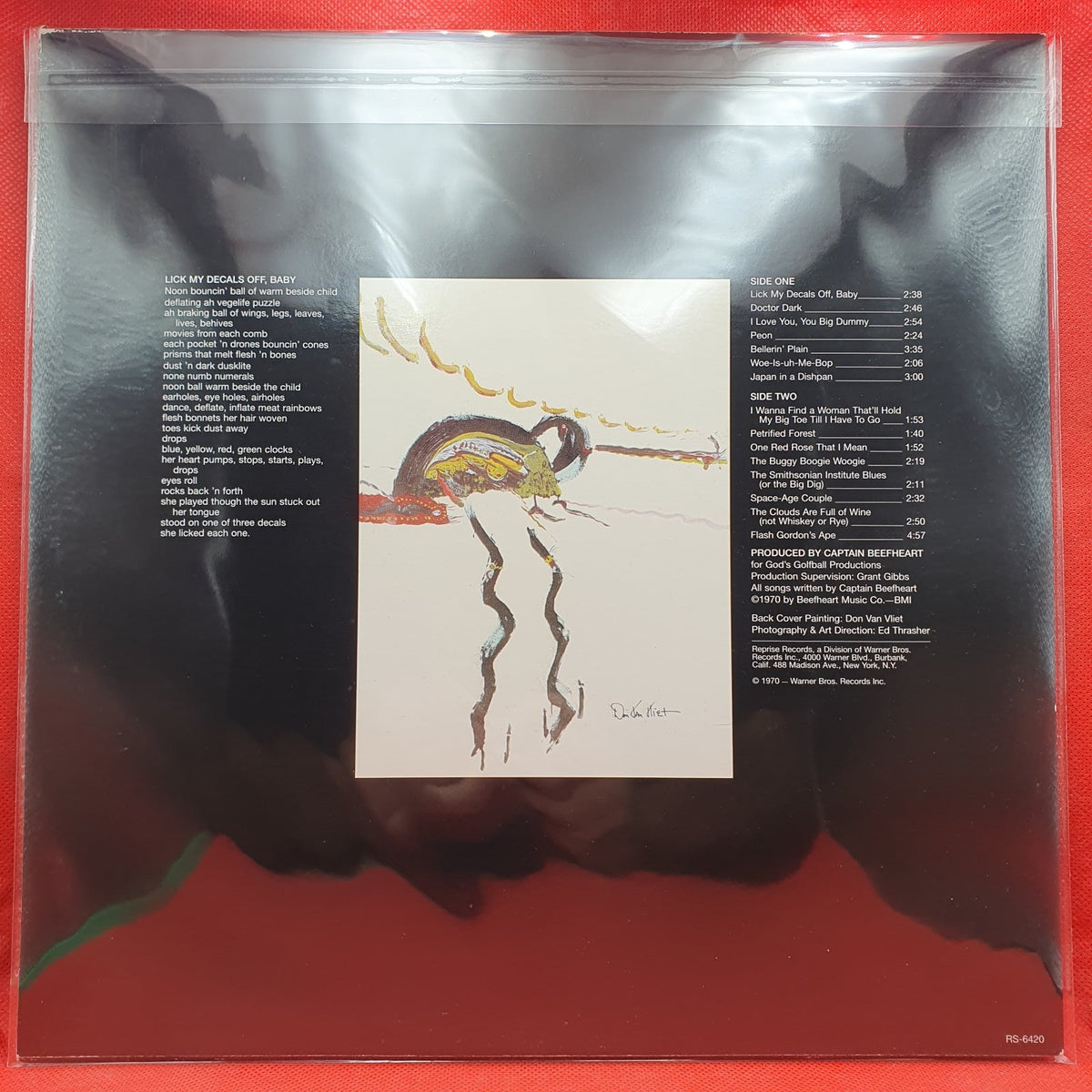Captain Beefheart & The Magic Band - Lick My Decals Off, Baby (LP) · fotografia 2 · VSO#778-1971