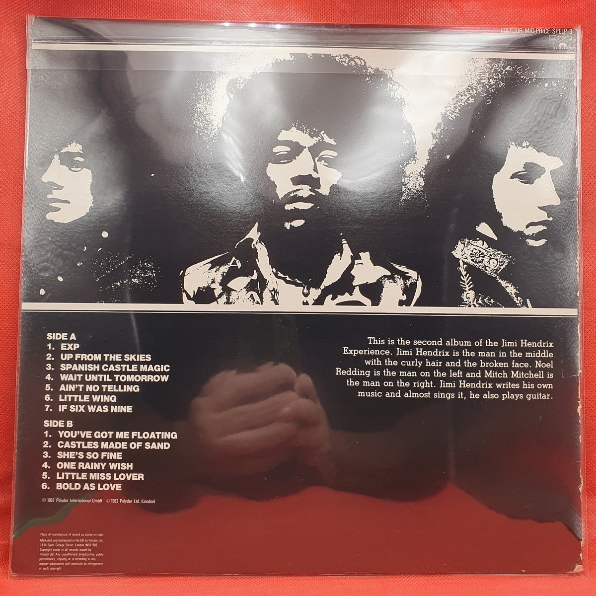 The Jimi Hendrix Experience - Axis: Bold As Love (LP) · fotografia 2 · VSO#780-1967