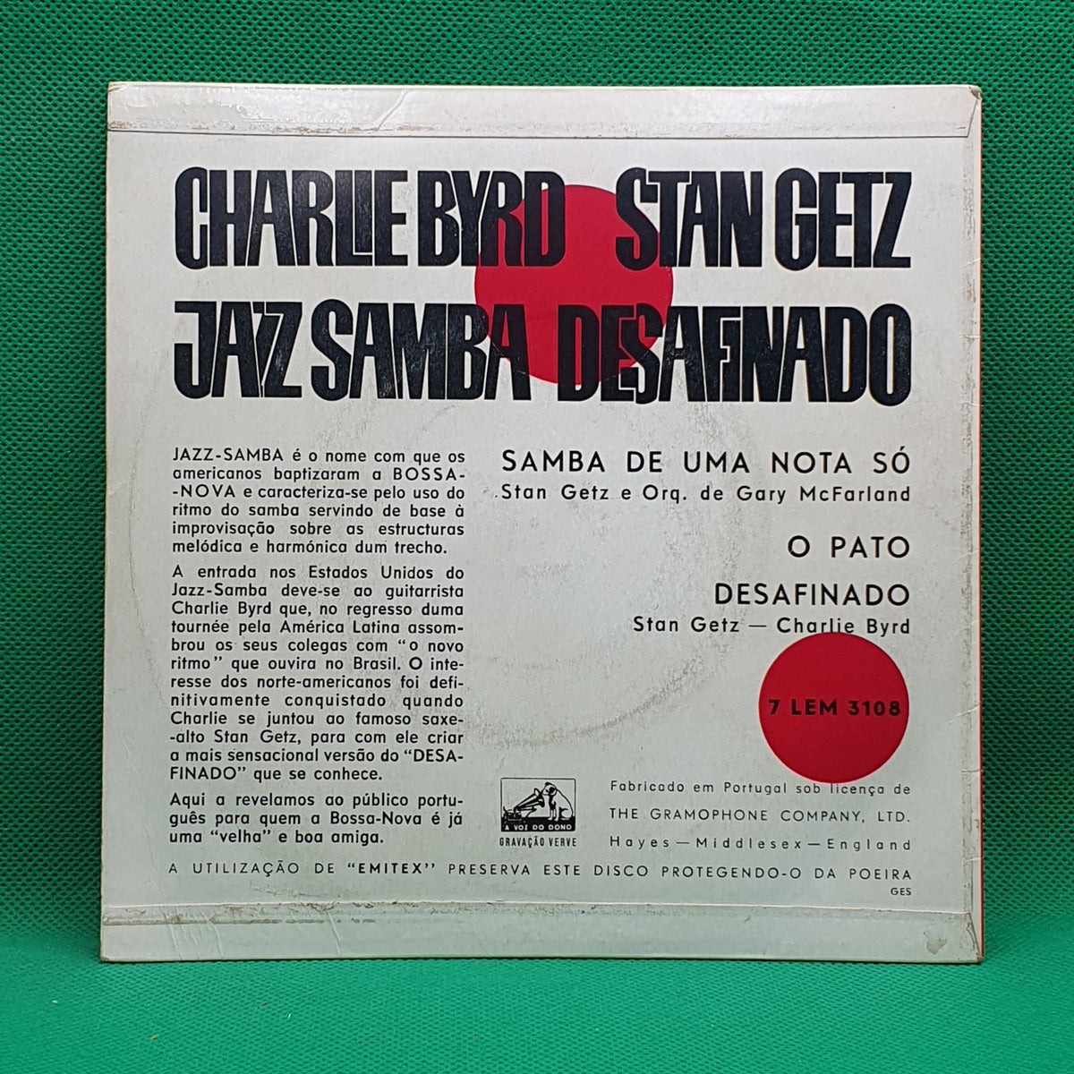 Charlie Byrd, Stan Getz - Jazz Samba Desafinado (EP) · fotografia 2 · VSO#786-2096