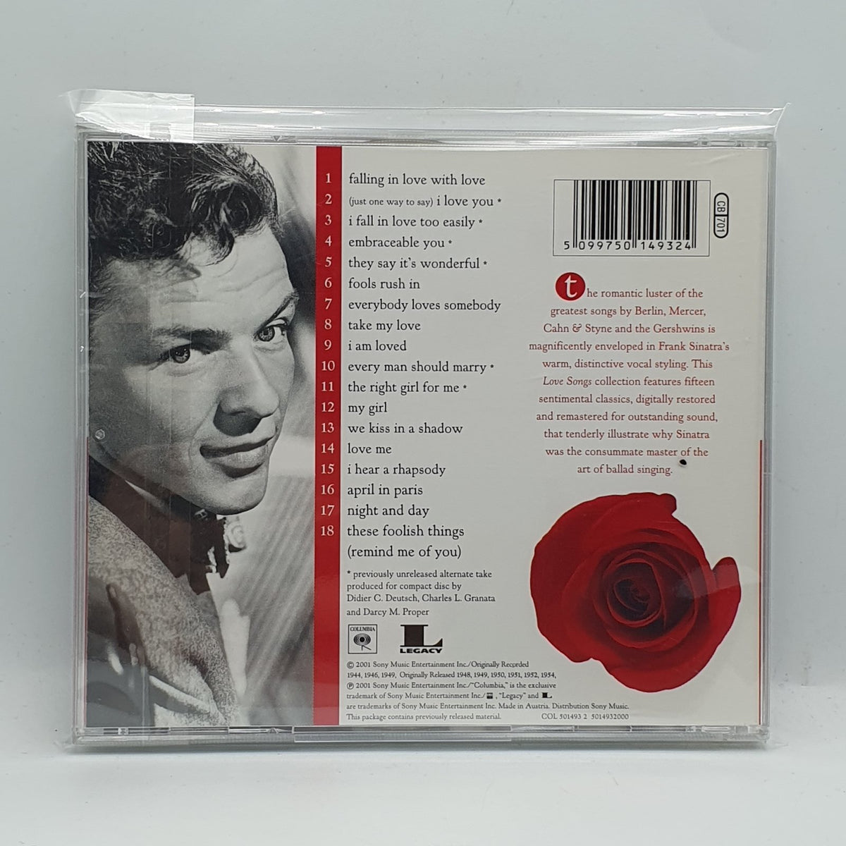 Frank Sinatra - Love Songs (CD) · fotografia 2 · VSO#833-2222
