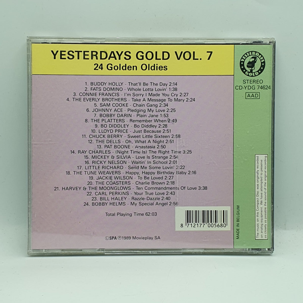 Various - Yesterdays Gold Vol. 7 (24 Golden Oldies) (CD) · fotografia 2 · VSO#871-2301