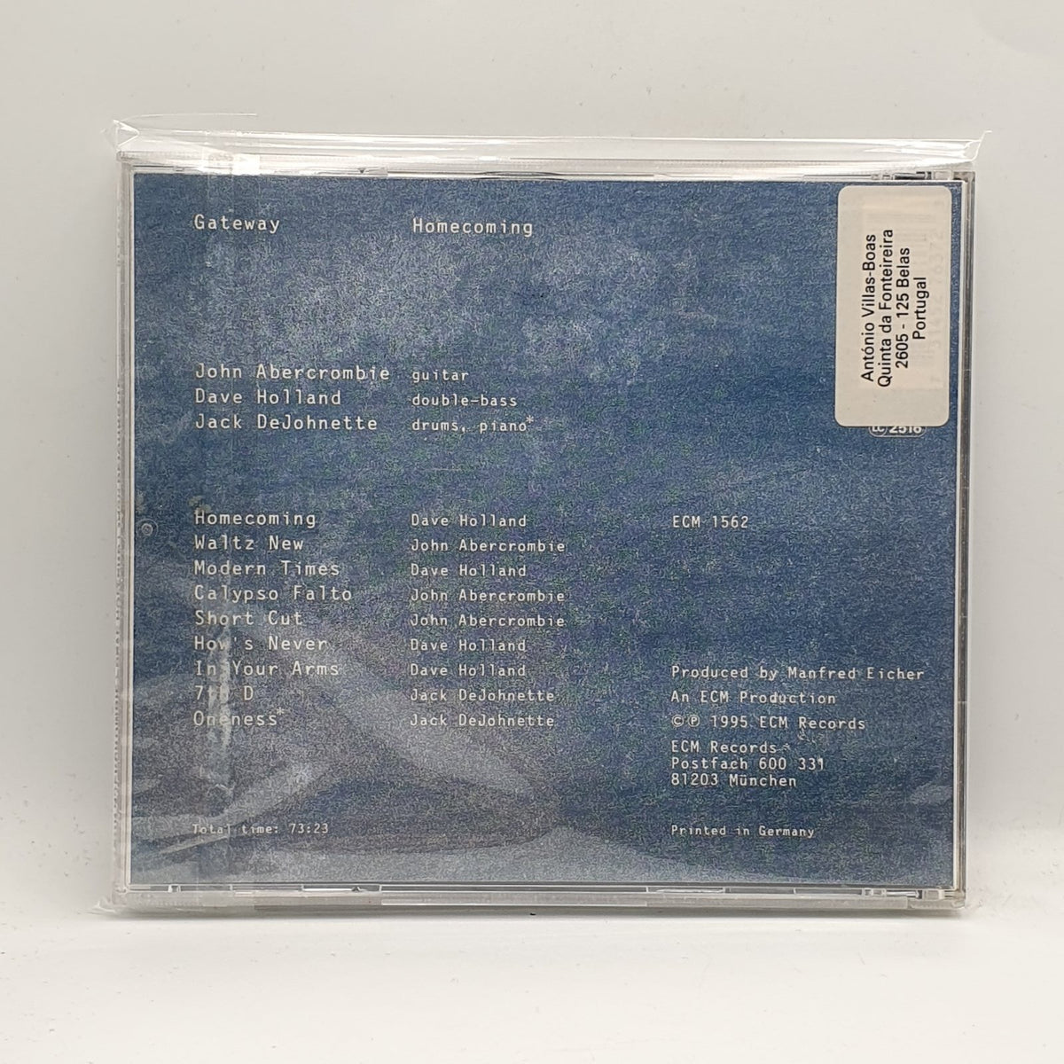 Gateway (9) : John Abercrombie / Dave Holland / Jack DeJohnette - Homecoming (CD) · fotografia 2 · VSO#872-2305