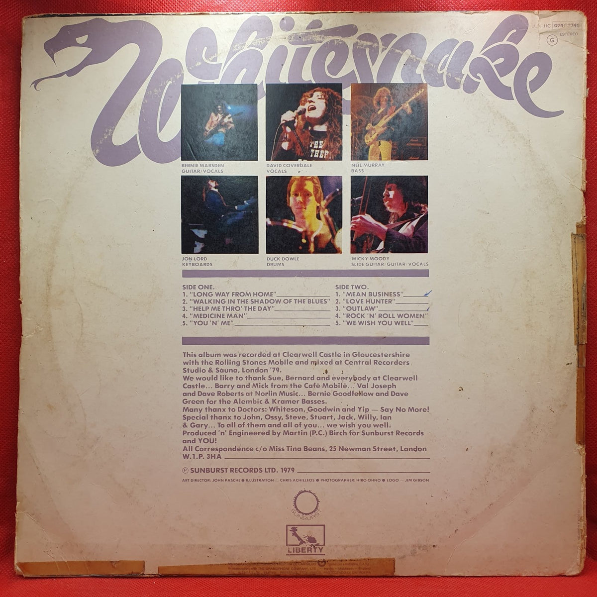 Whitesnake - Lovehunter (LP) · fotografia 2 · VSO#898-2343