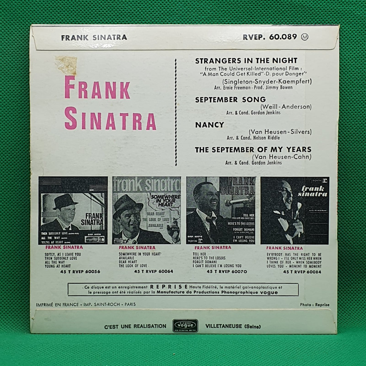 Frank Sinatra - Strangers In The Night (EP) · fotografia 2 · VSO#973-2599