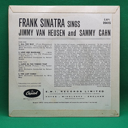 Frank Sinatra - Frank Sinatra Sings Jimmy Van Heusen And Sammy Cahn (EP) · fotografia 2 · VSO#981-2581
