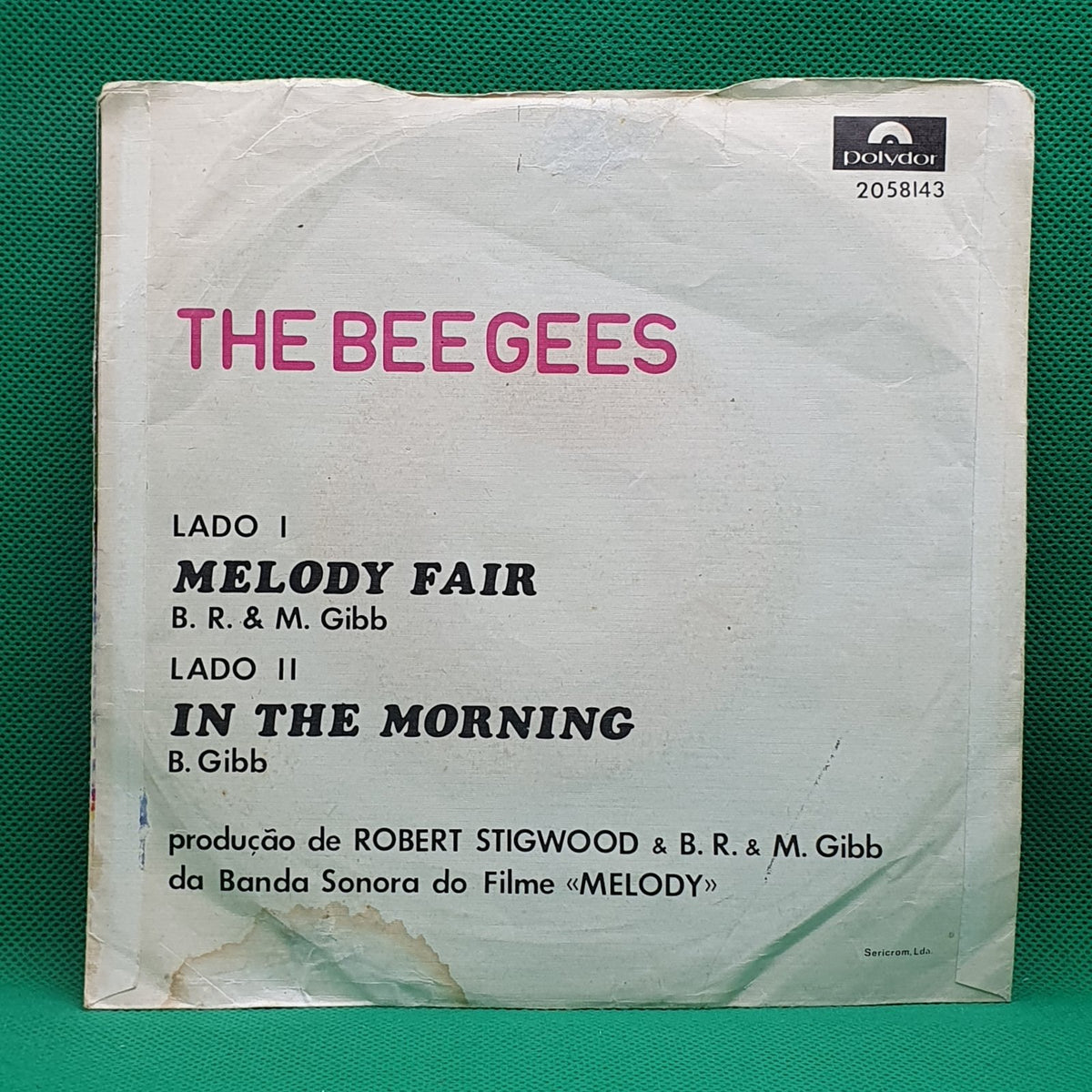 The Bee Gees - Melody Fair / In The Morning (SP) · fotografia 2 · VSO#996-2543