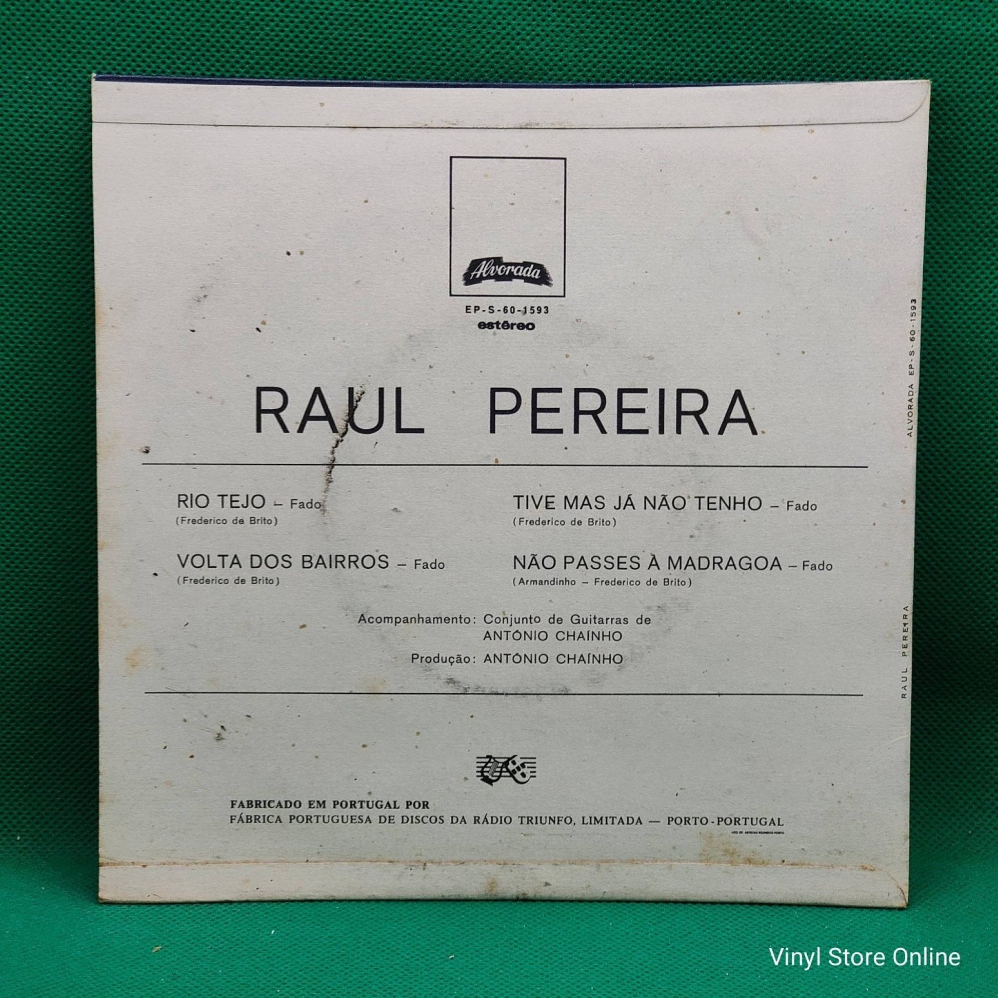 Raul Pereira ‎– Rio Tejo / Volta Dos Bairros - Vinyl Store Online