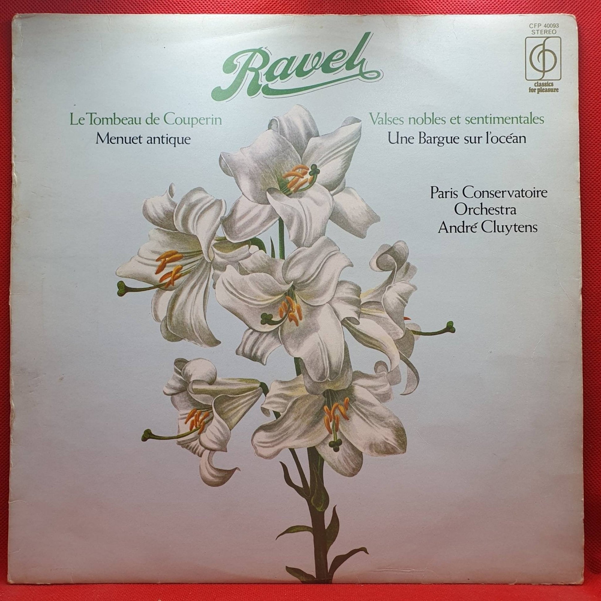 Ravel, Paris Conservatoire Orchestra ‎– Le Tombeau De Couperin, Valses Nobles Et Sentimentales - Vinyl Store Online