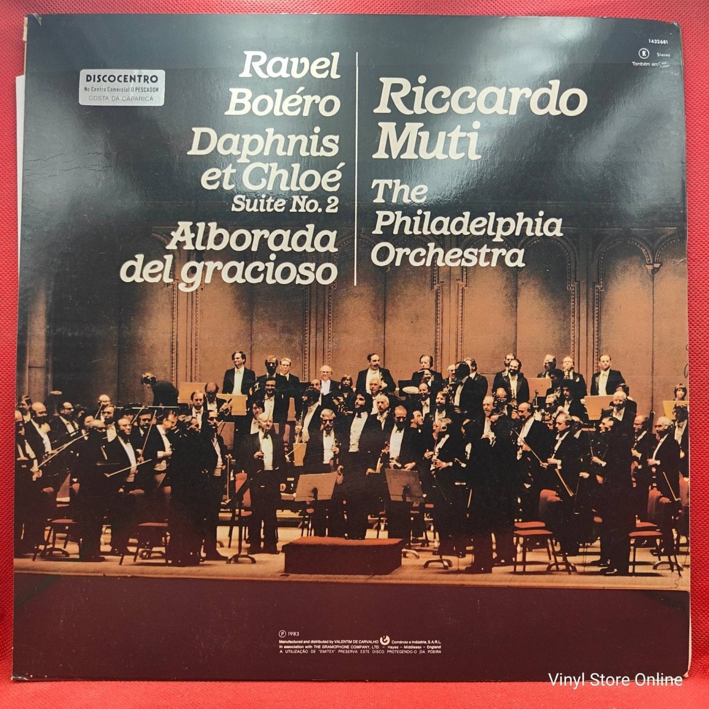 Ravel - Riccardo Muti ‎– Boléro / Daphnis Et Chloé Suite No.2 / Alborada Del Gracioso - Vinyl Store Online