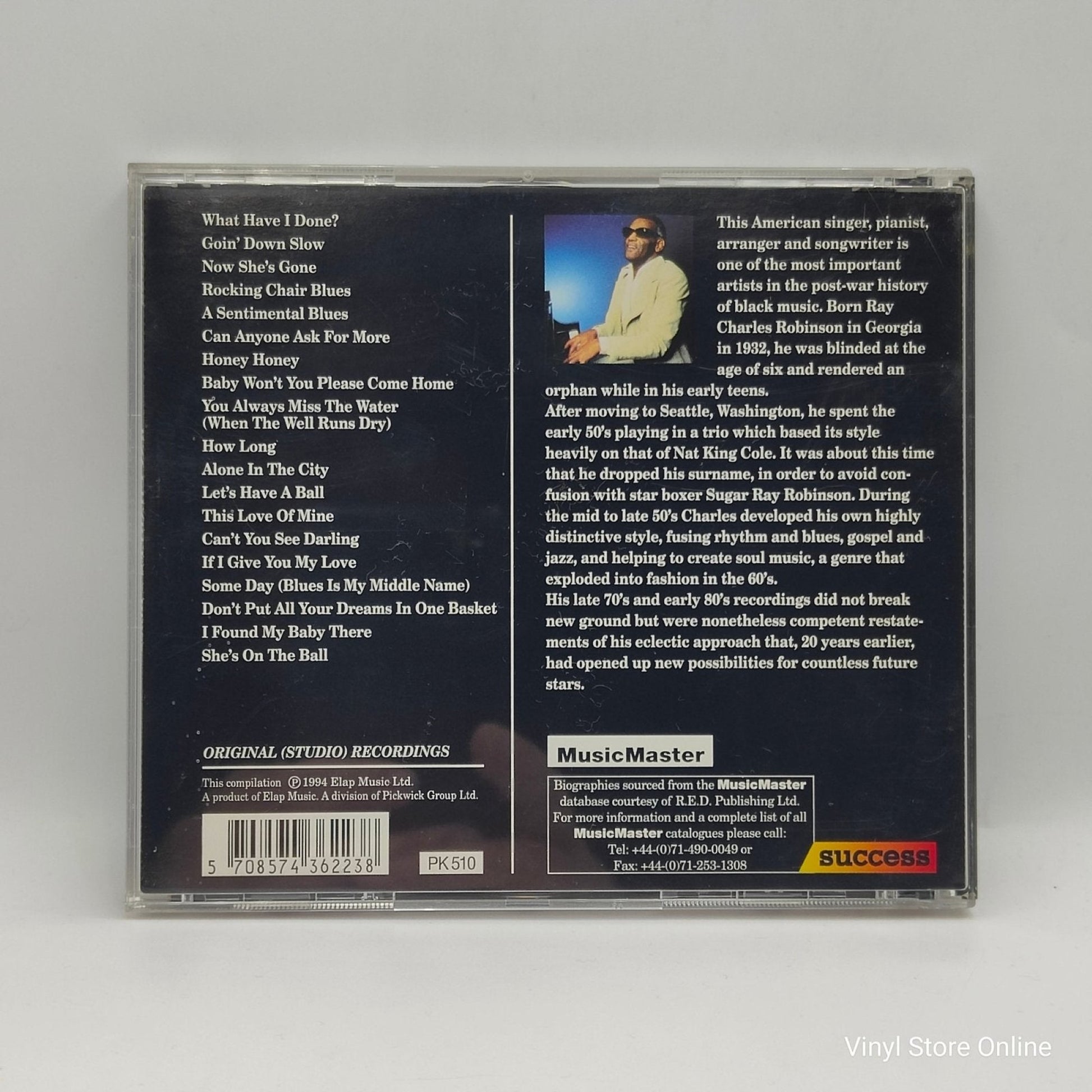 Ray Charles ‎– Blues - Vinyl Store Online