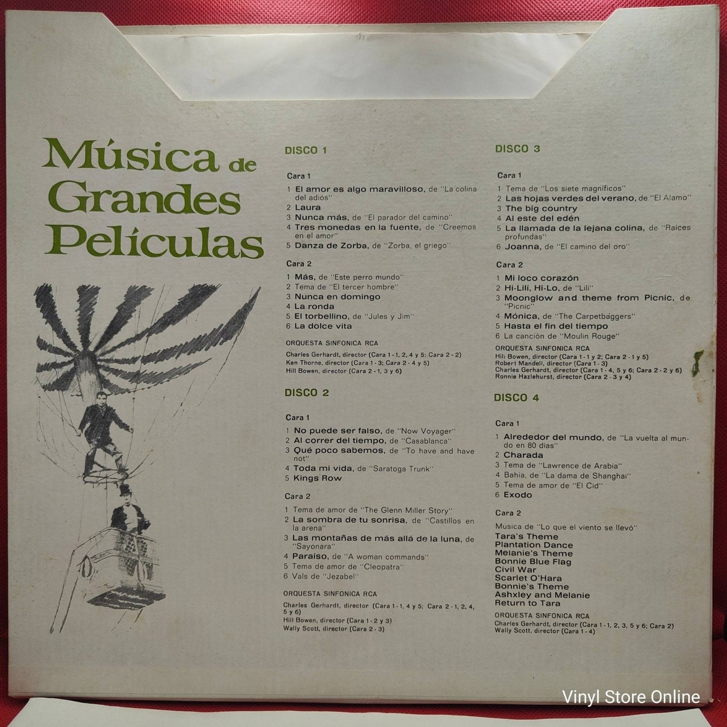 RCA Victor Symphony Orchestra ‎– Música de Grandes Películas - Vinyl Store Online