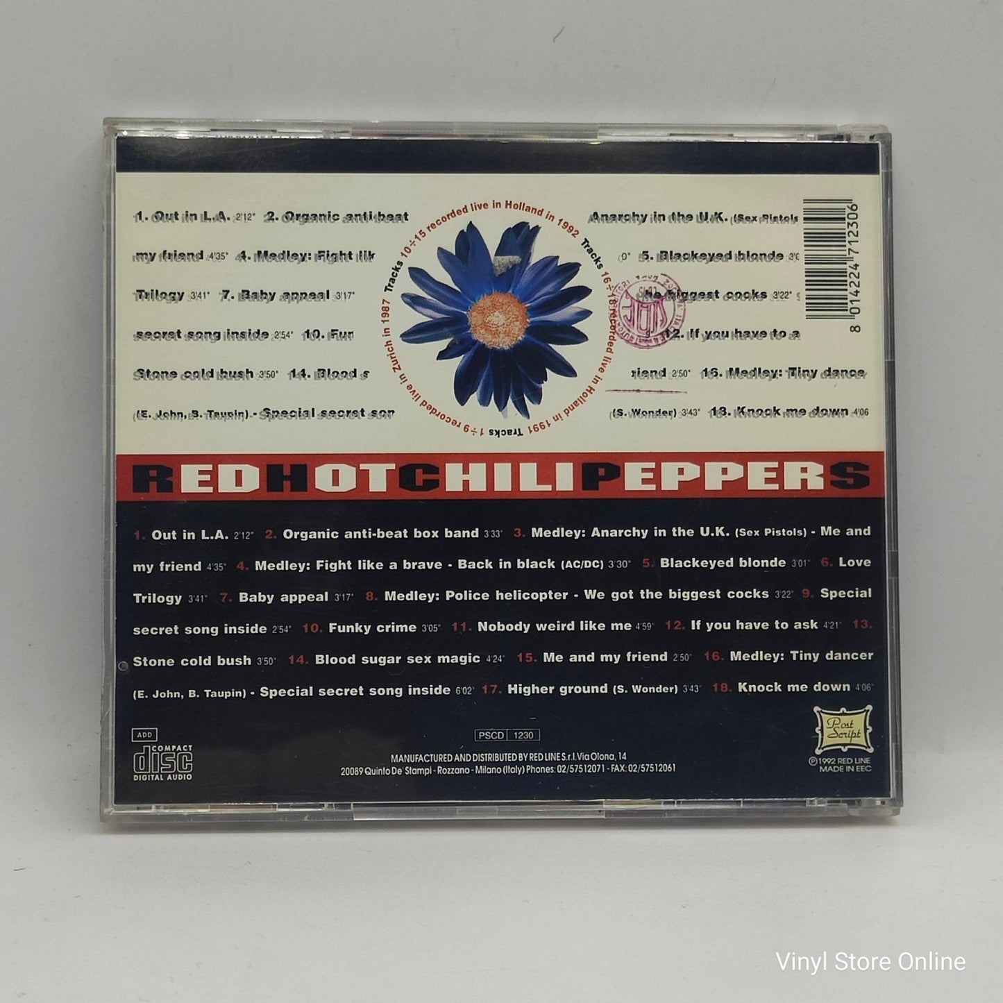Red Hot Chili Peppers – Europe 1987/92 - Vinyl Store Online