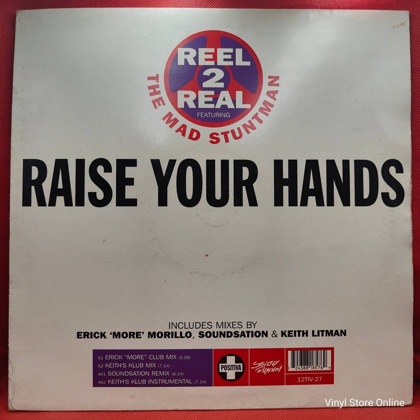 Reel 2 Real ft. The Mad Stuntman ‎– Raise Your Hands - Vinyl Store Online