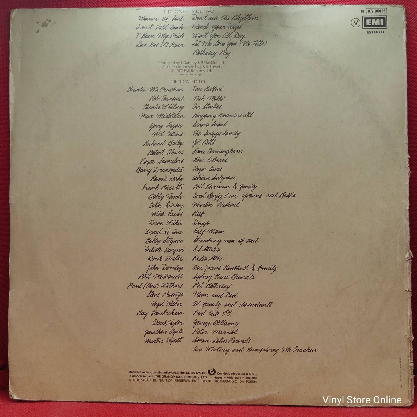 Rhead Brothers ‎– Dedicate - Vinyl Store Online