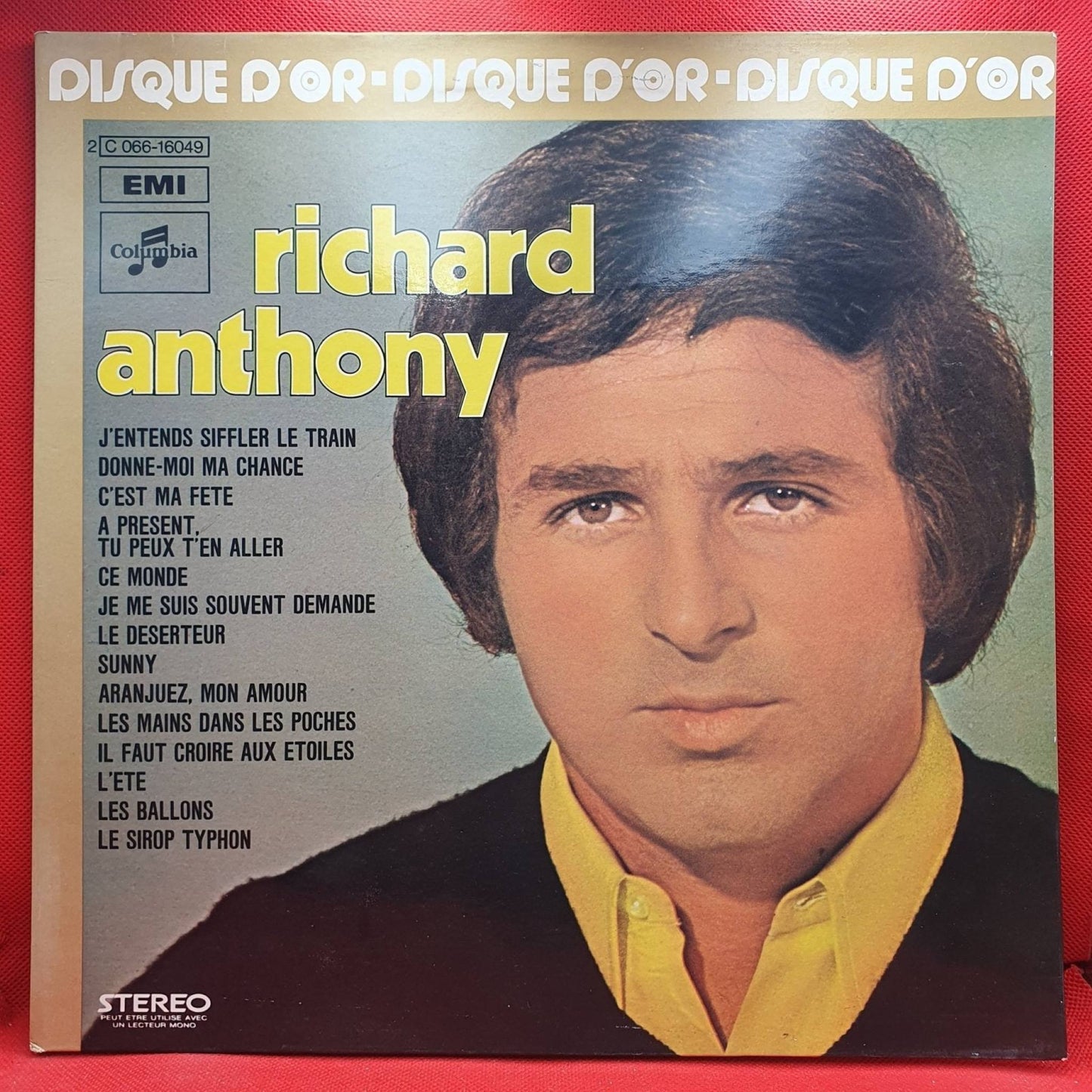 Richard Anthony ‎– Disque D'Or - Vinyl Store Online