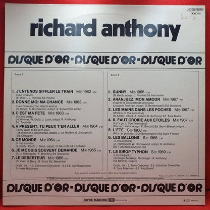 Richard Anthony ‎– Disque D'Or - Vinyl Store Online