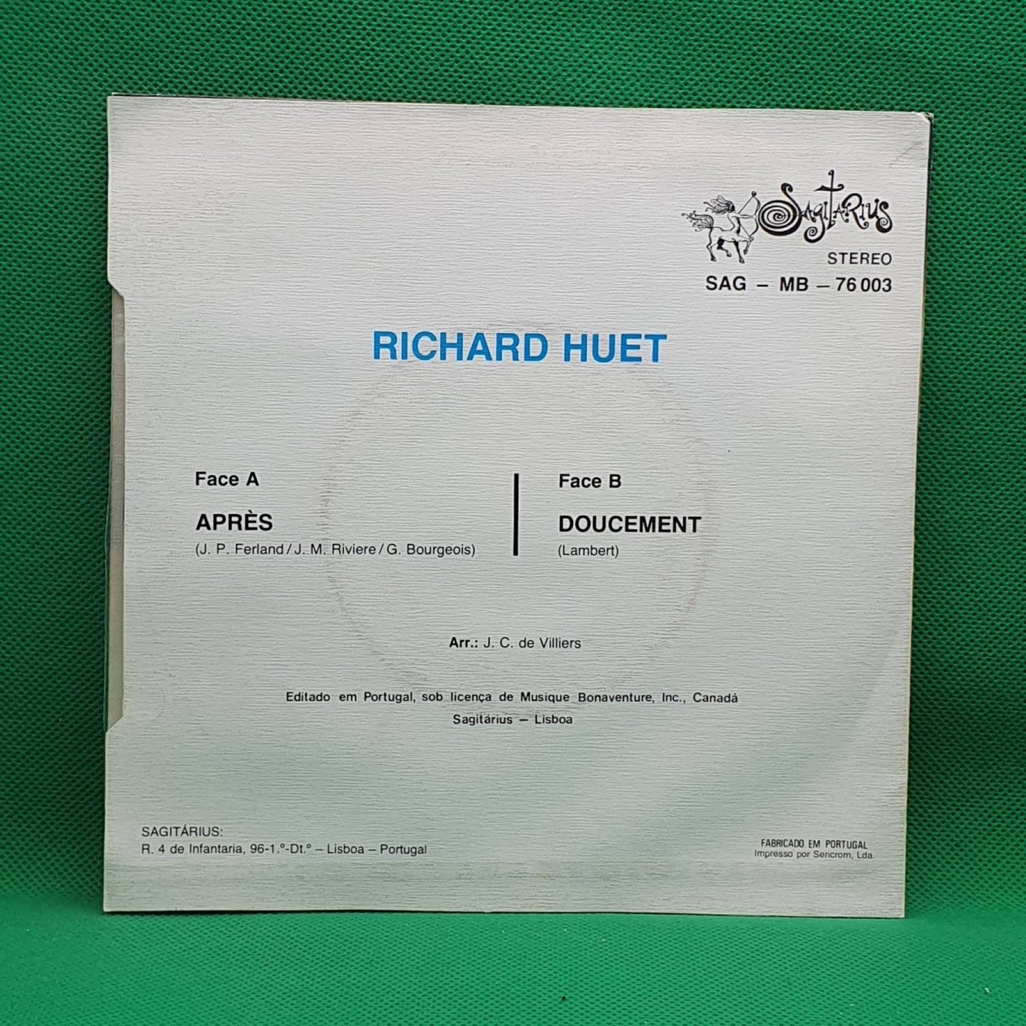 Richard Huet ‎– Après - Vinyl Store Online