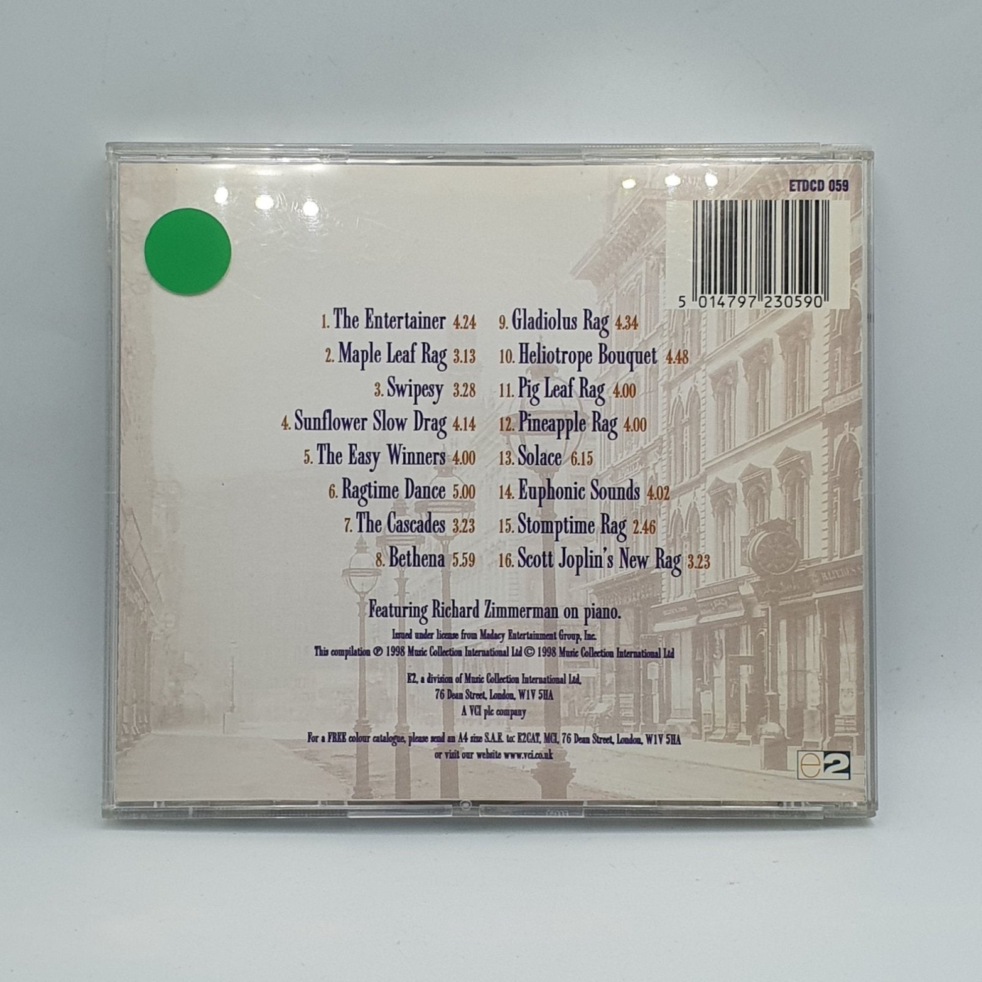 Richard Zimmerman ‎– It's Ragtime - Vinyl Store Online