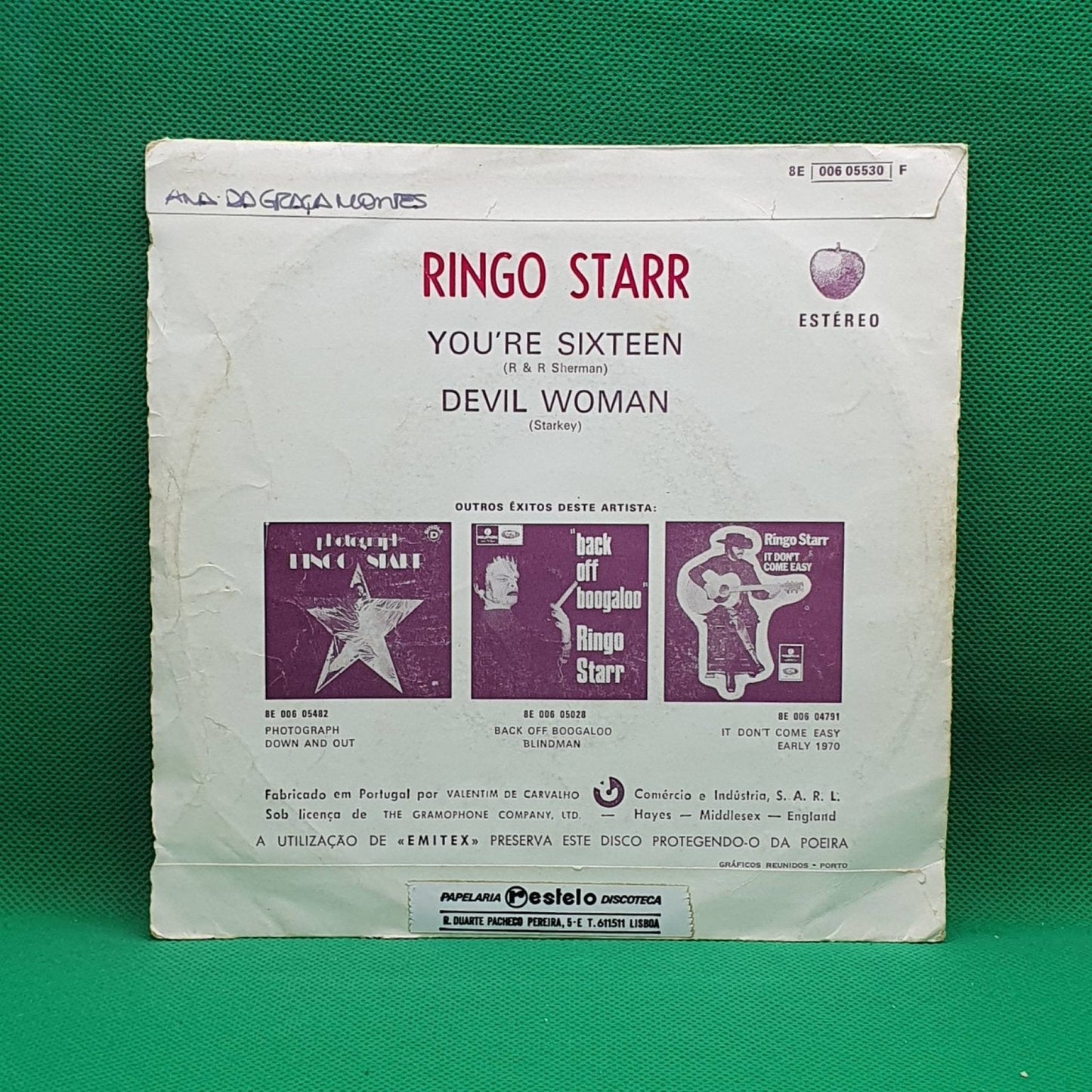 Ringo Starr ‎– You're Sixteen - Vinyl Store Online