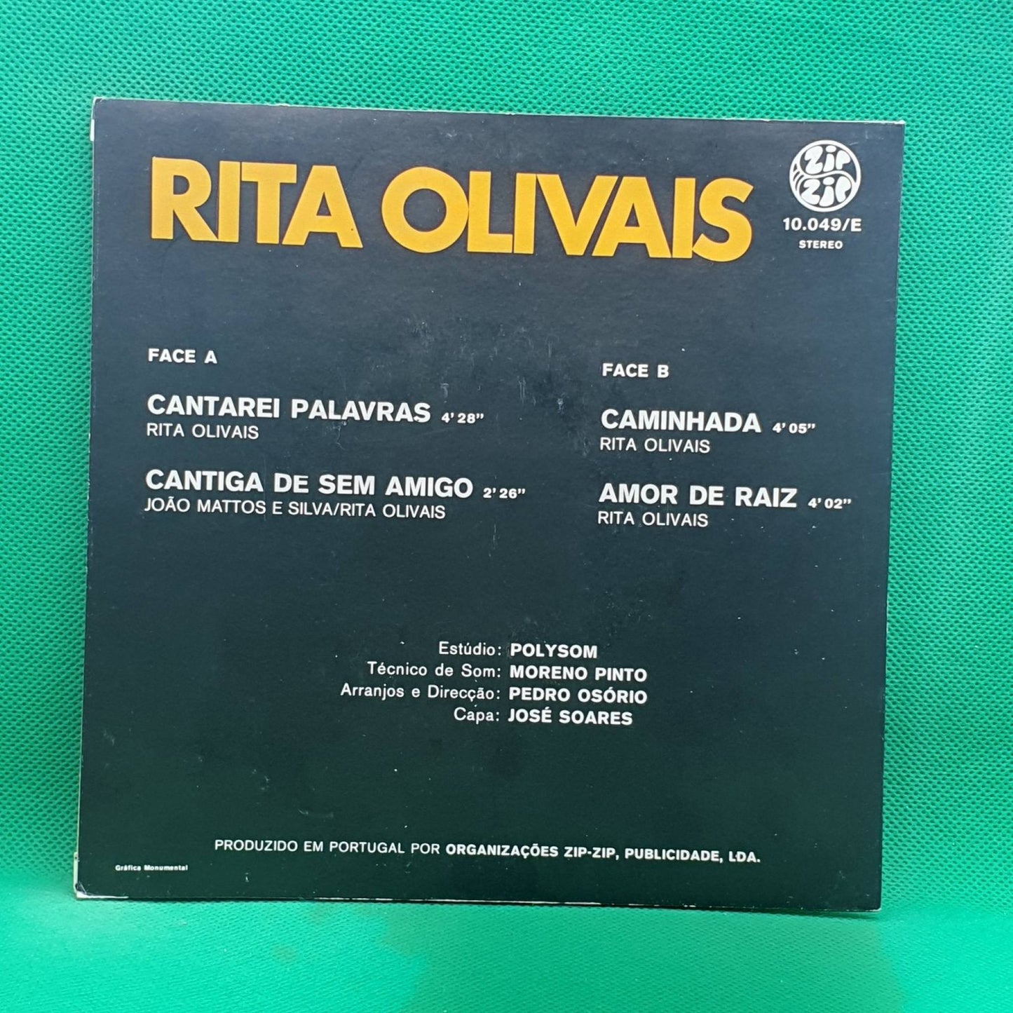 Rita Olivais ‎– Cantarei Palavras - Vinyl Store Online