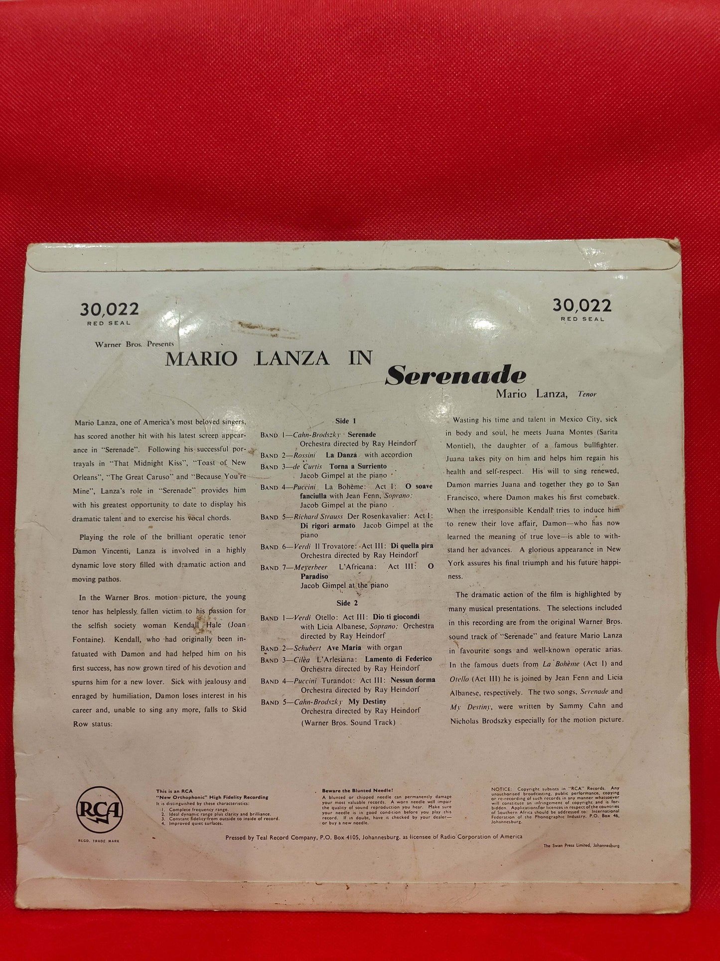 Mario Lanza - Serenade
