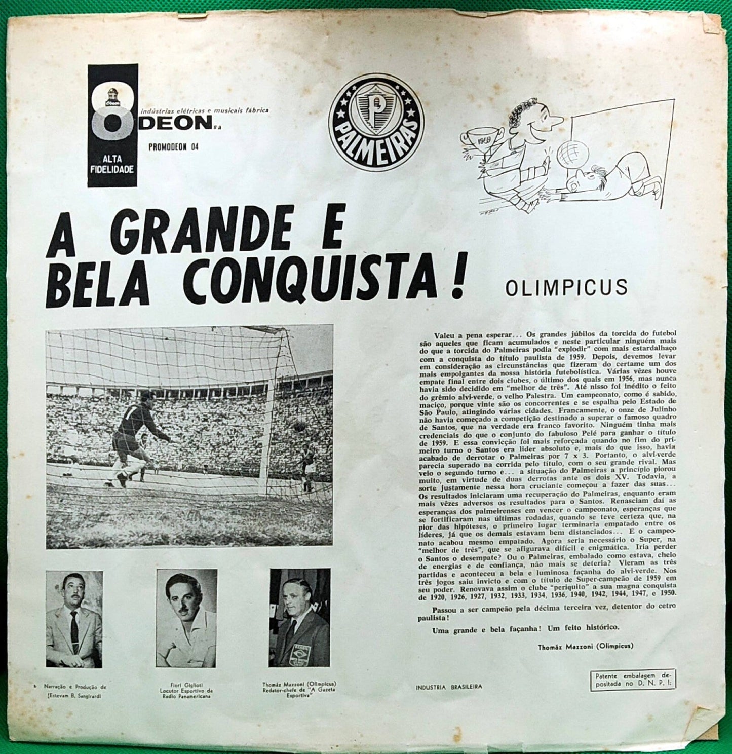 Palmeiras - Super-Campeão de 1959