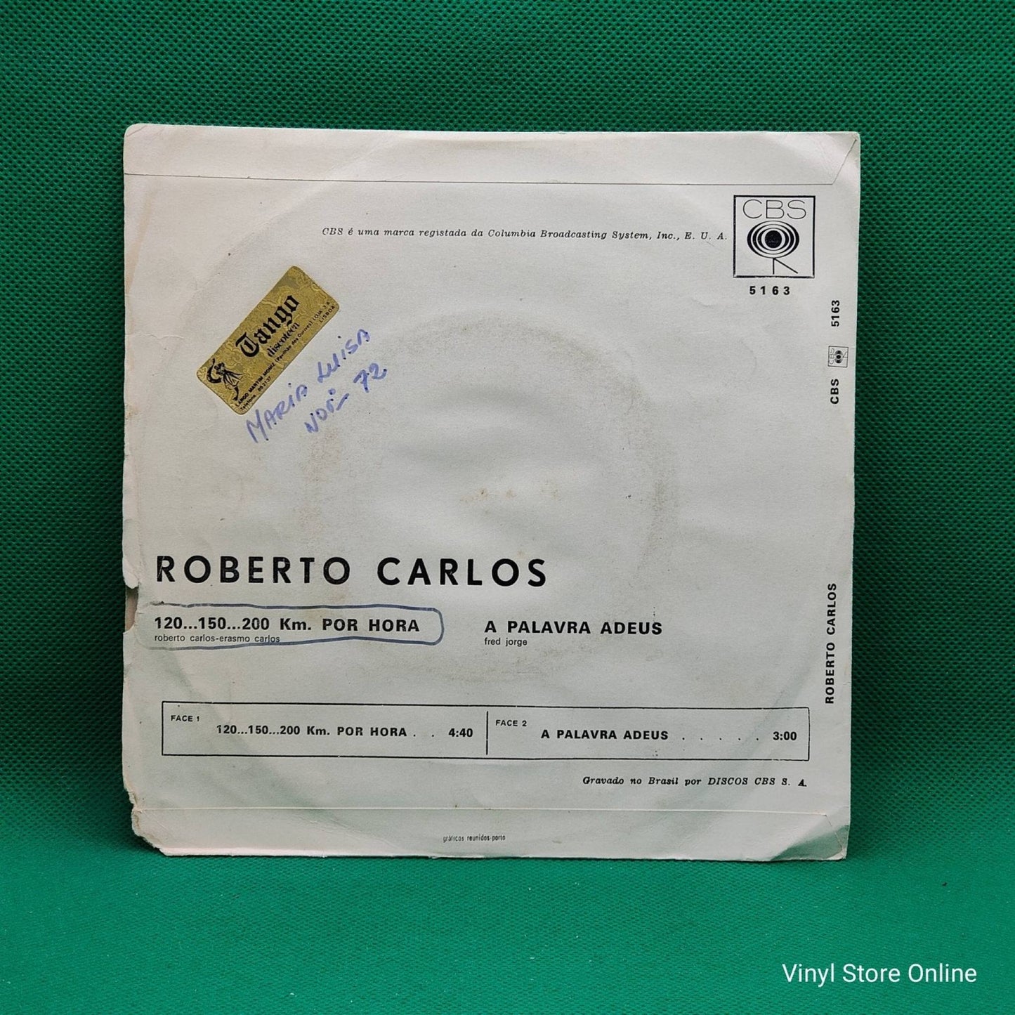 Roberto Carlos ‎– 120... 150... 200 Km/h - Vinyl Store Online