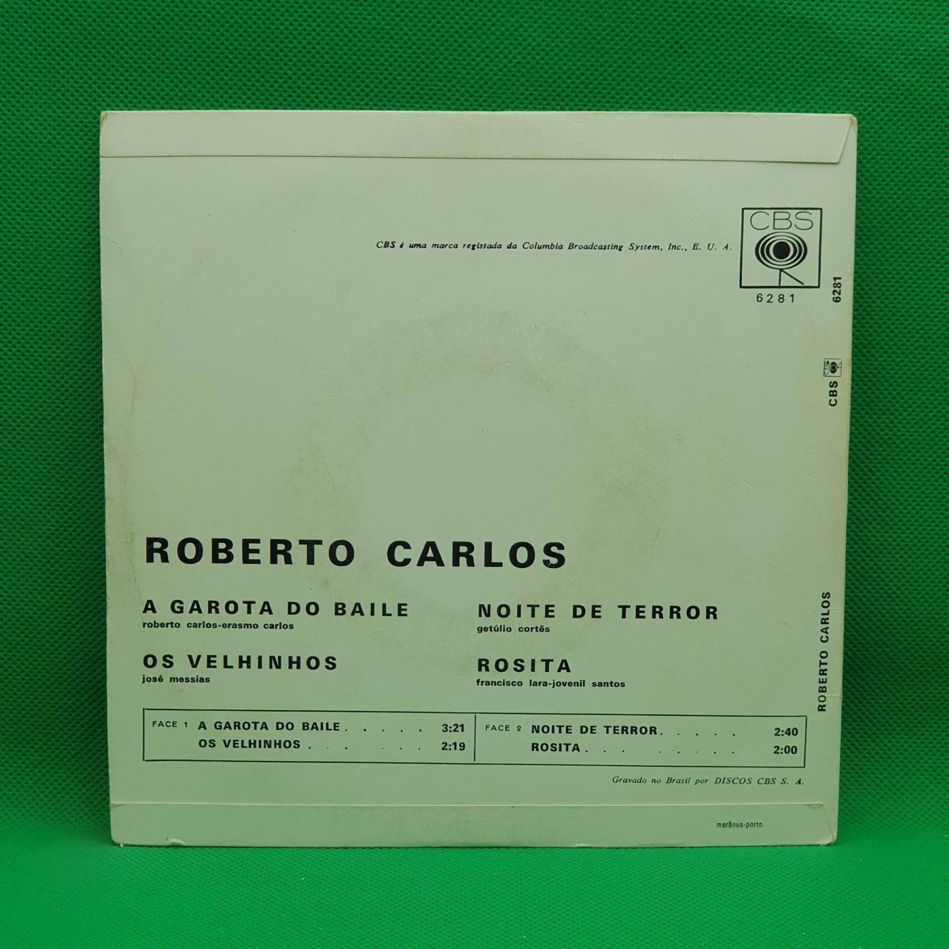 Roberto Carlos ‎– A Garota Do Baile / Os Velhinhos / Noite De Terror / Rosita - Vinyl Store Online