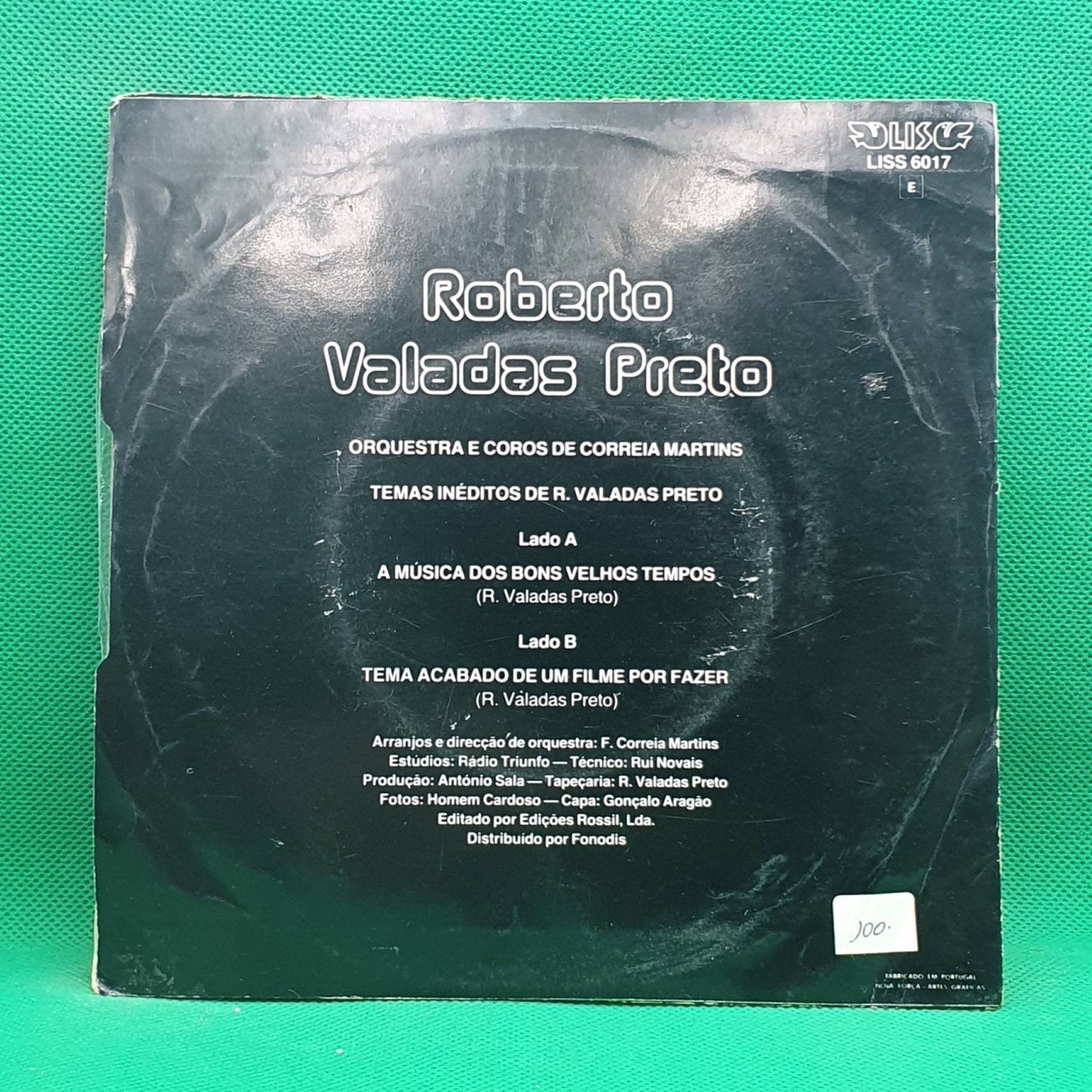 Roberto Valadas Preto ‎– A Música Dos Bons Velhos Tempos - Vinyl Store Online