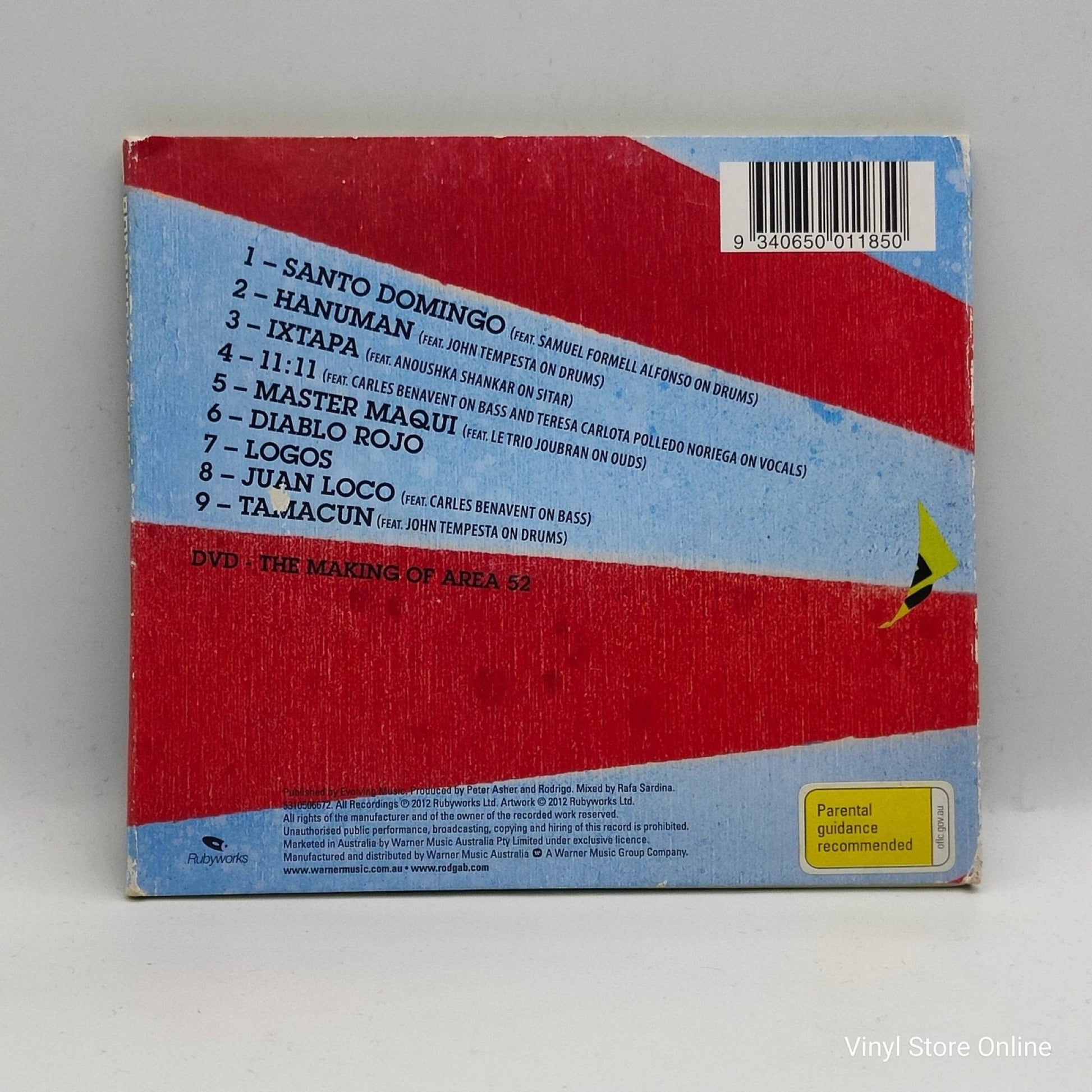 Rodrigo Y Gabriela And C.U.B.A. ‎– Area 52 - Vinyl Store Online