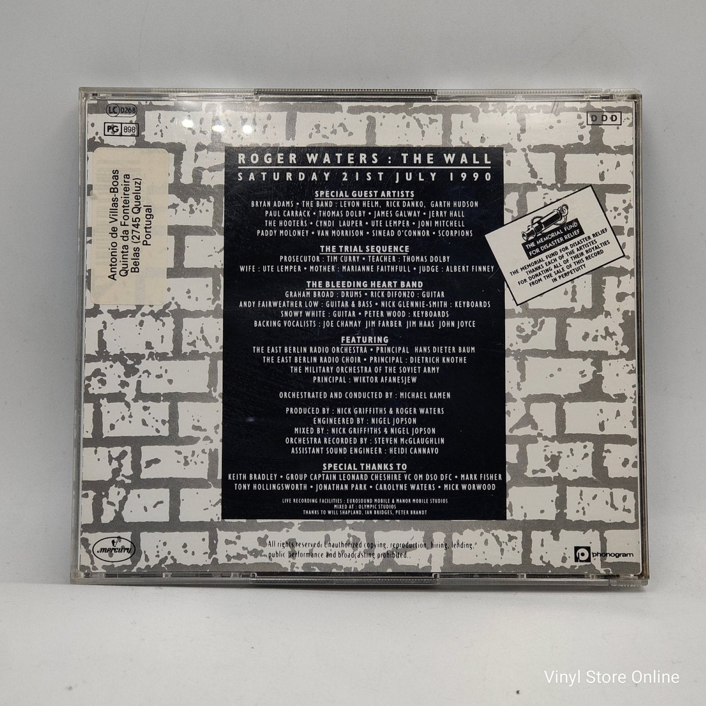 Roger Waters ‎– The Wall (Live In Berlin) - Vinyl Store Online