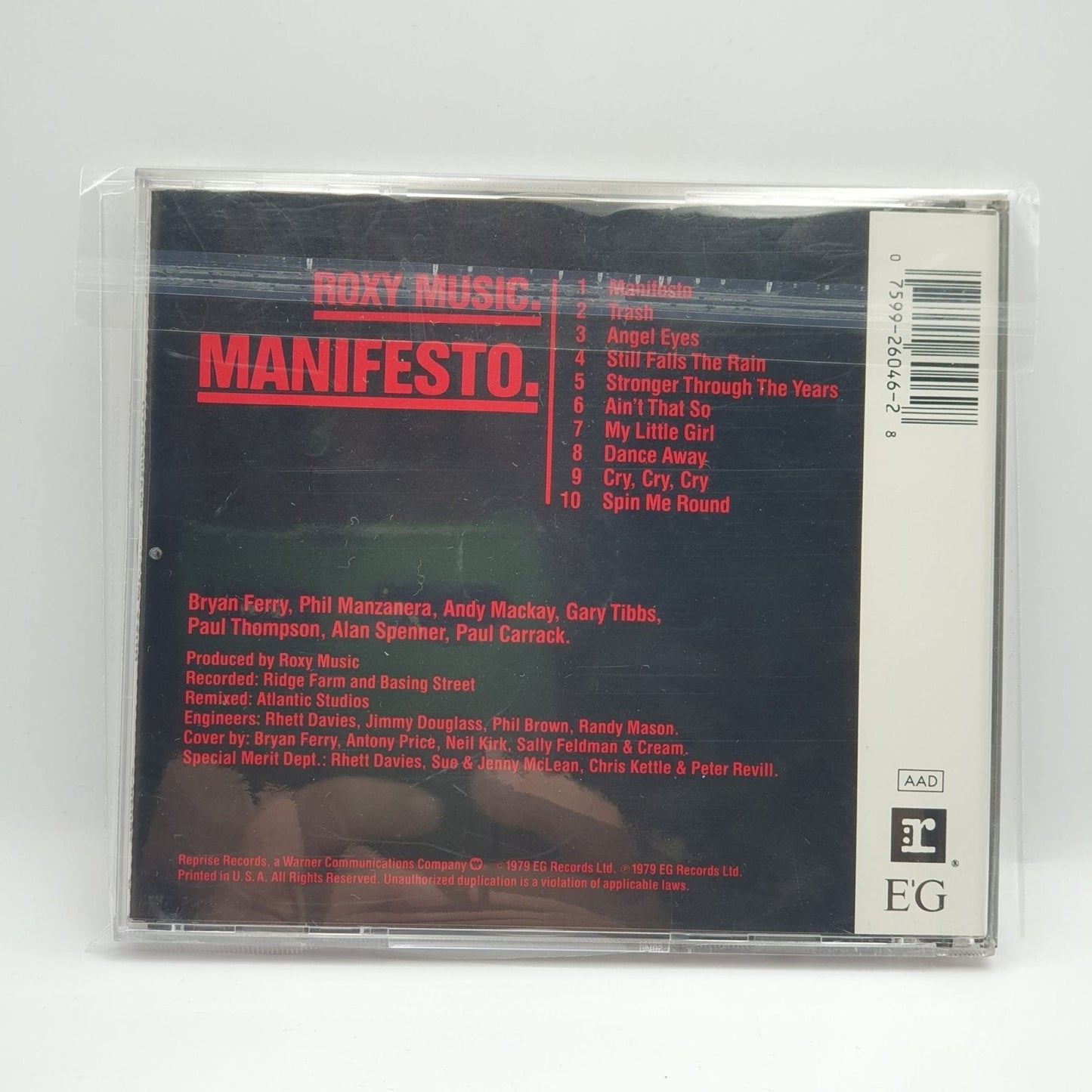 Roxy Music ‎– Manifesto - Vinyl Store Online