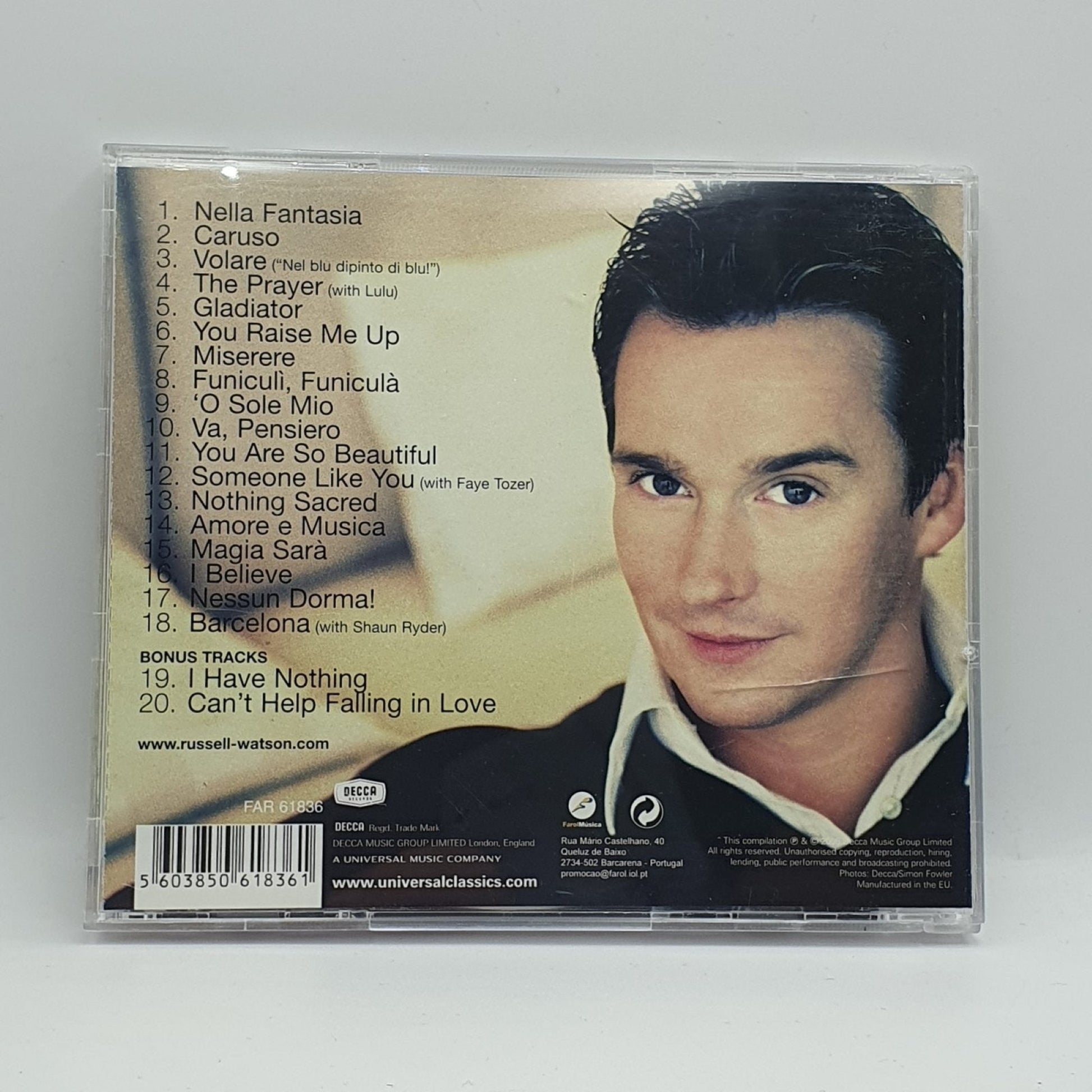 Russell Watson ‎– The Very Best Of - Vinyl Store Online