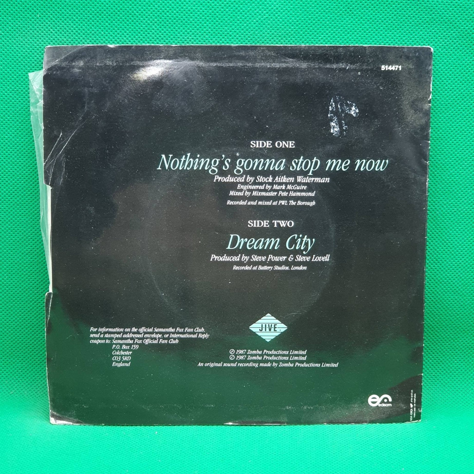 Samantha Fox ‎– Nothing's Gonna Stop Me Now - Vinyl Store Online