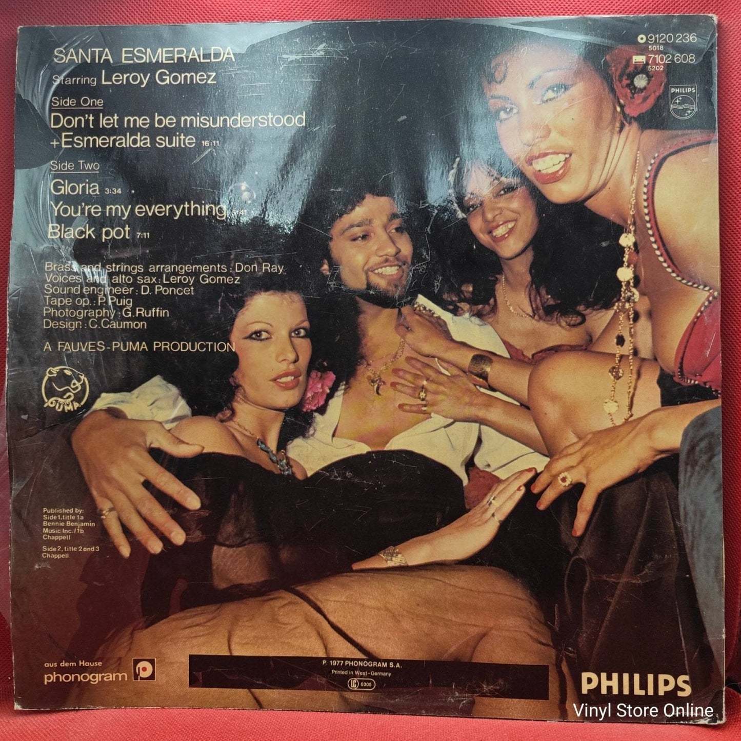 Santa Esmeralda Starring Leroy Gomez ‎– Don't Let Me Be Misunderstood - Vinyl Store Online