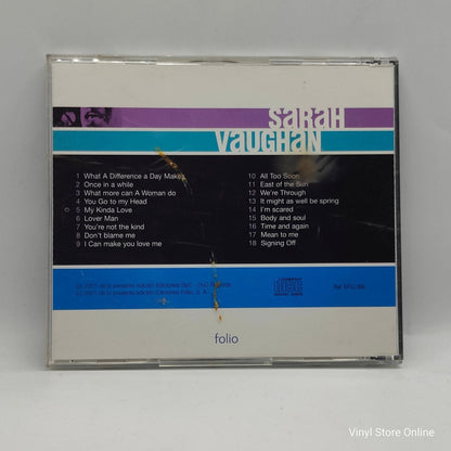 Sarah Vaughan ‎– Vocal Jazz - Vinyl Store Online