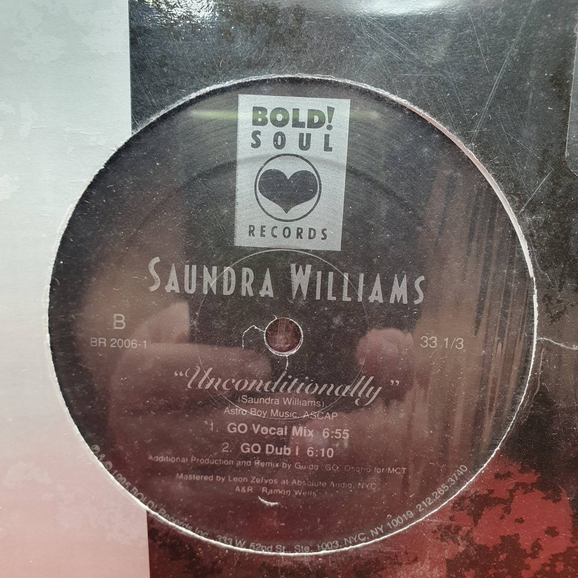 Saundra Williams ‎– Unconditionally - Vinyl Store Online