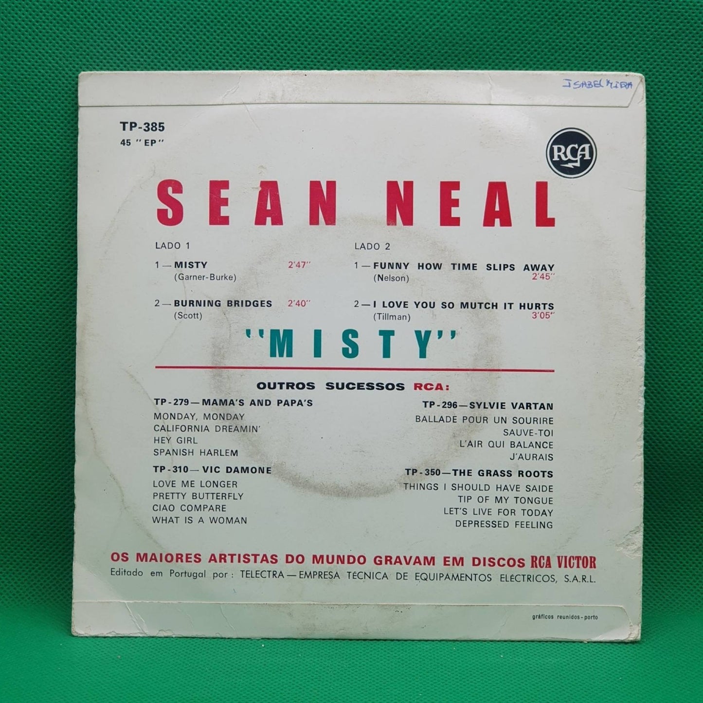Sean Neal ‎– Misty - Vinyl Store Online
