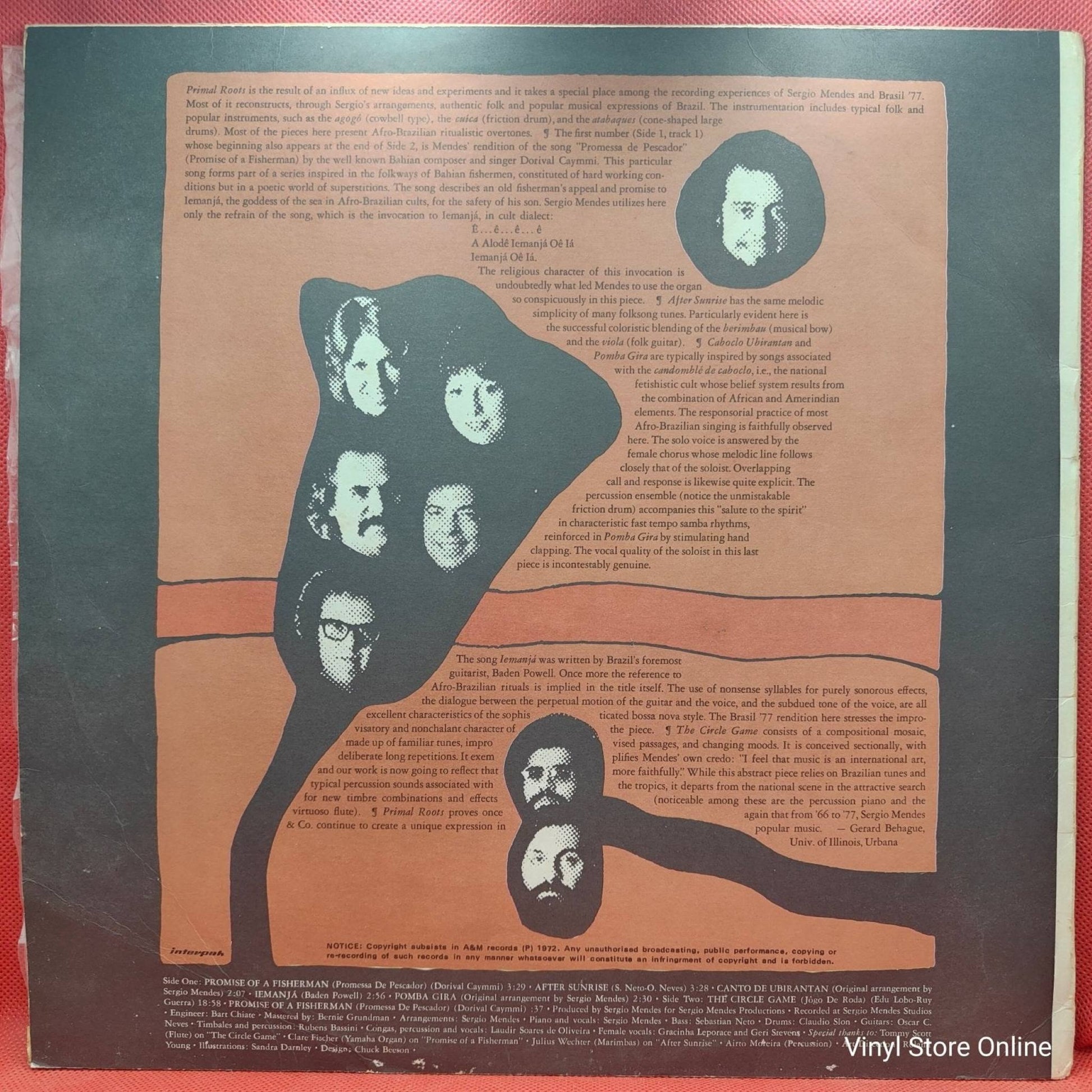 Sérgio Mendes & Brasil '77 ‎– Primal Roots - Vinyl Store Online