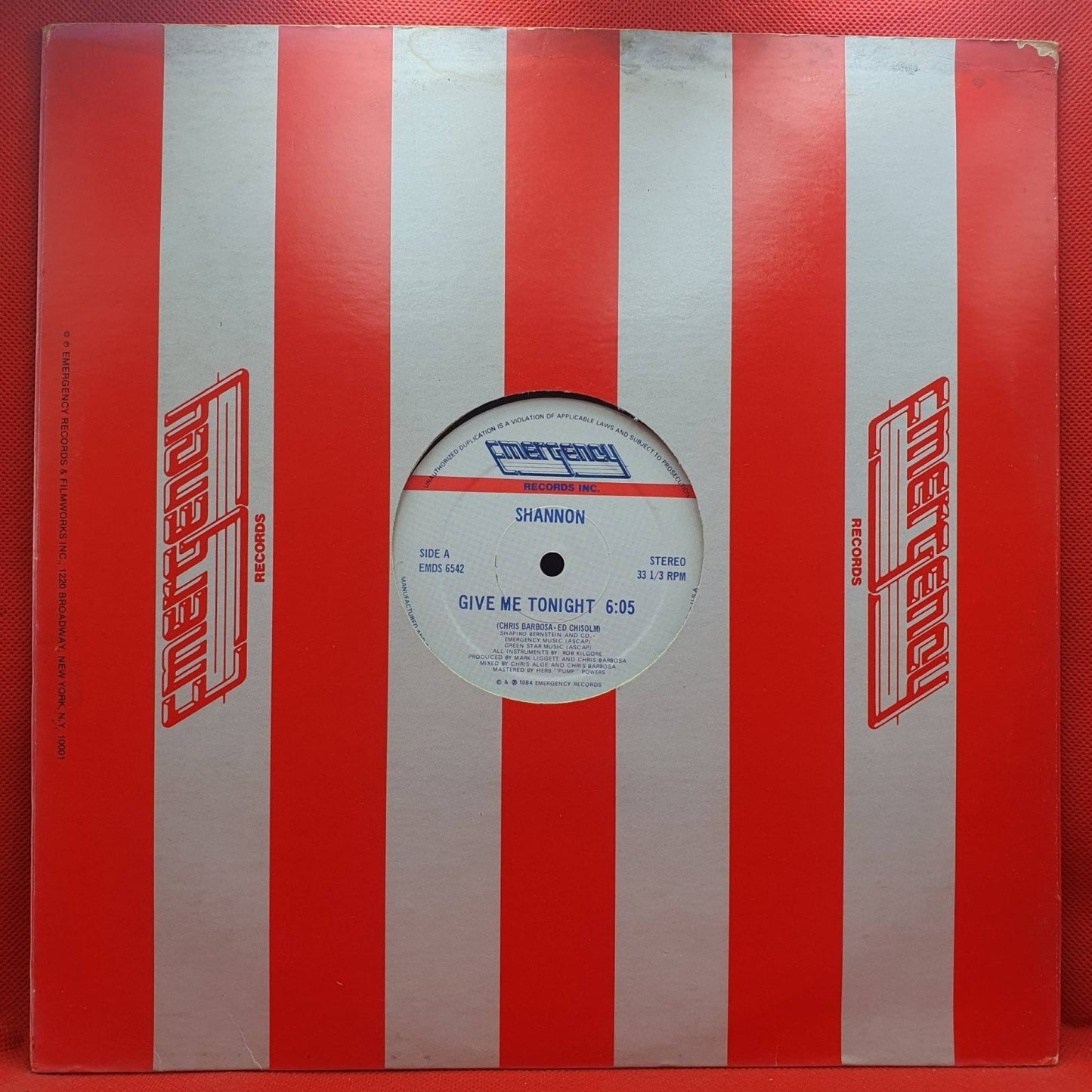 Shannon ‎– Give Me Tonight - Vinyl Store Online