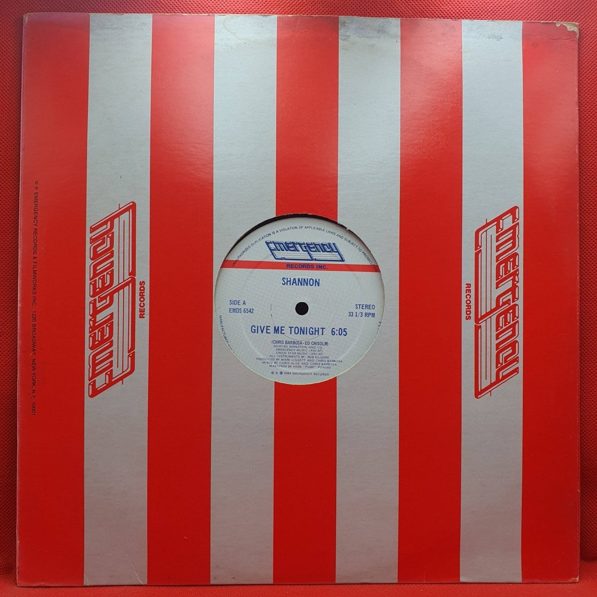 Shannon ‎– Give Me Tonight - Vinyl Store Online