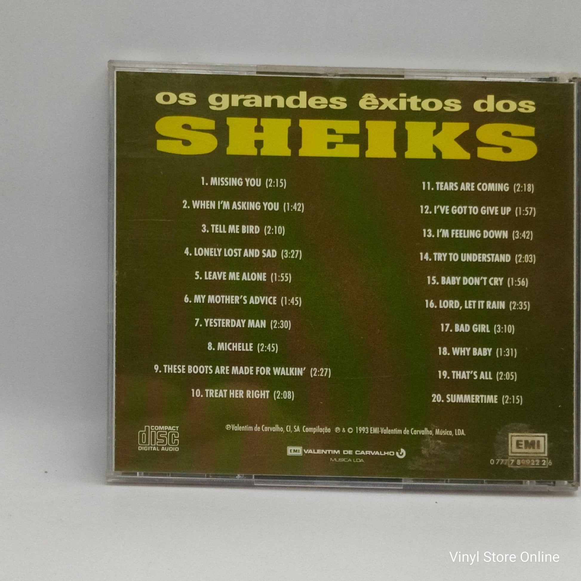 Sheiks ‎– Os Grandes Êxitos Dos Sheiks - Vinyl Store Online