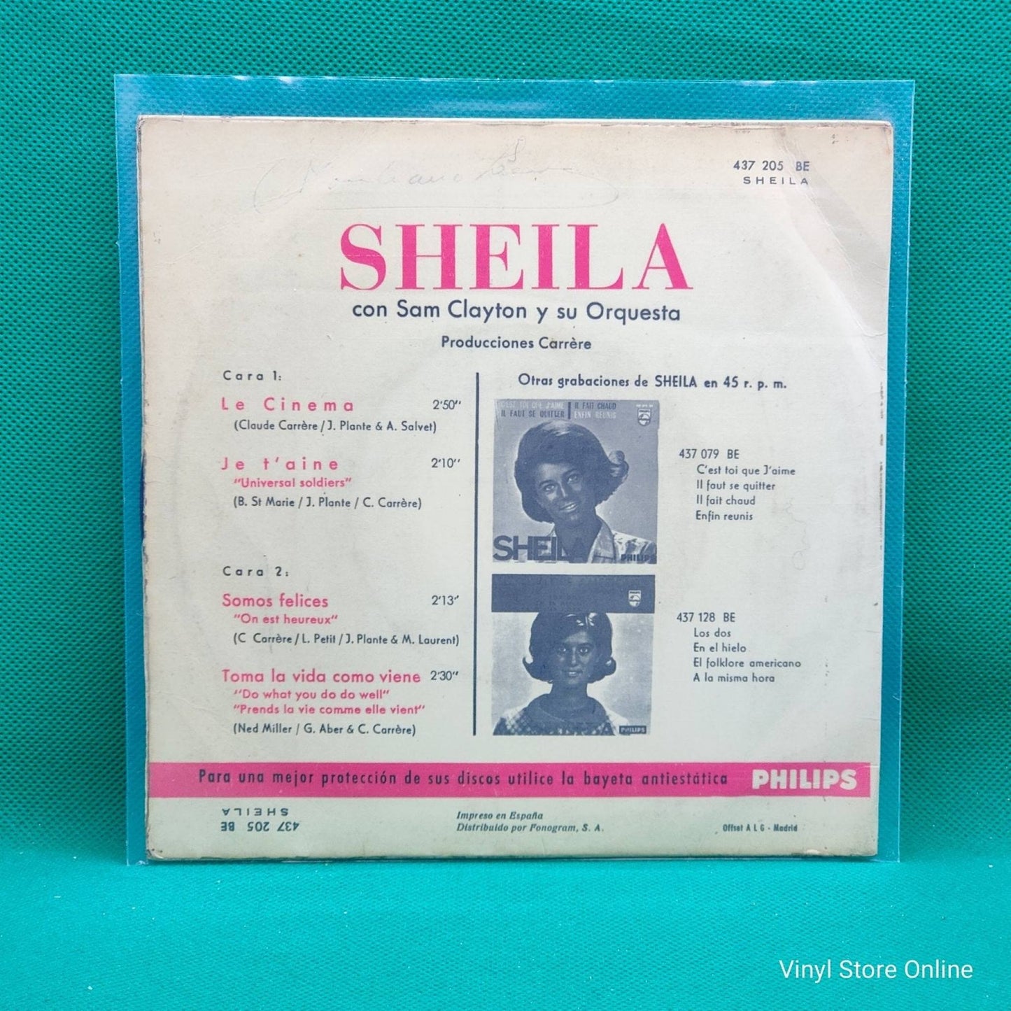 Sheila ‎– Le Cinéma - Vinyl Store Online